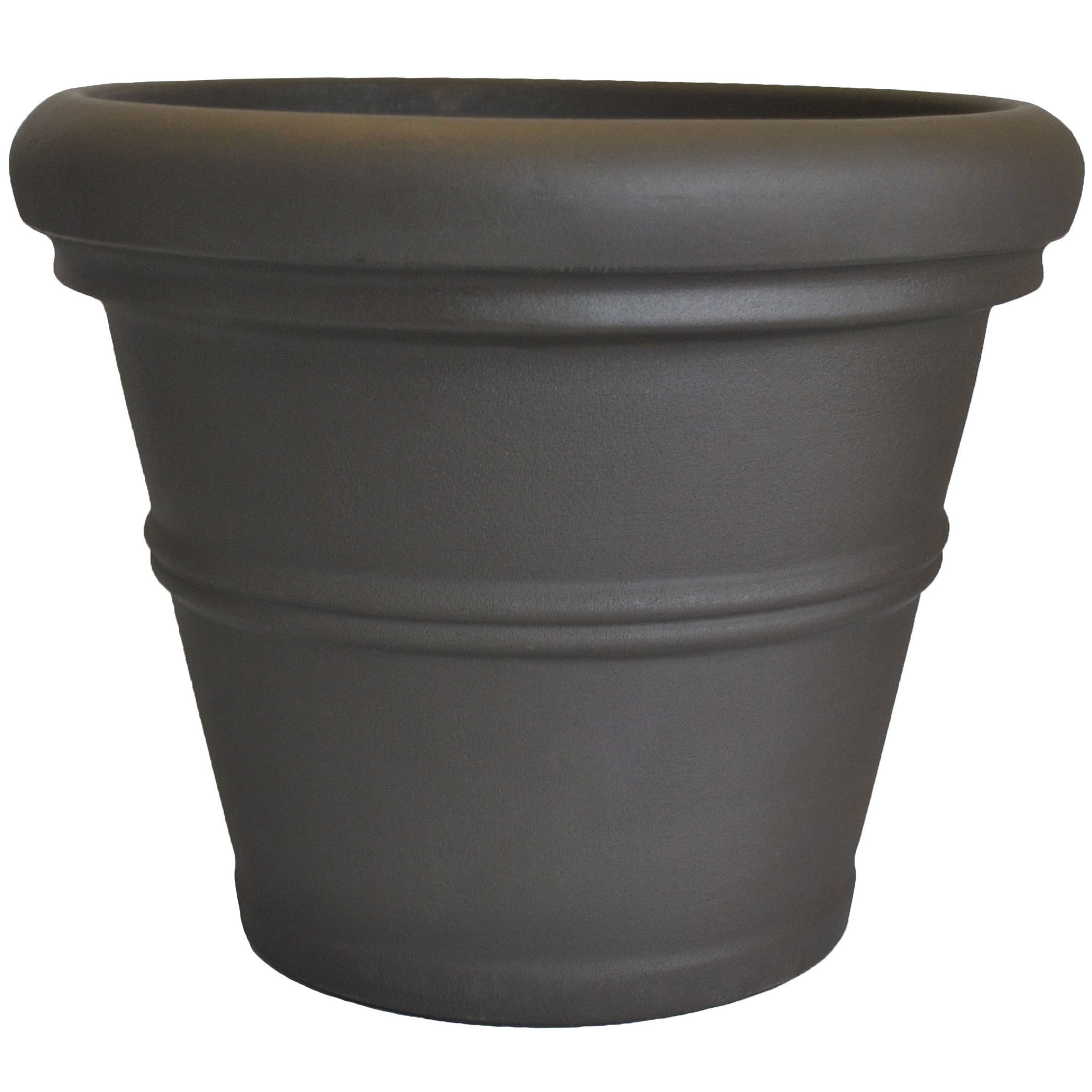 Tusco 24.5" Rolled Rim Planter Espresso