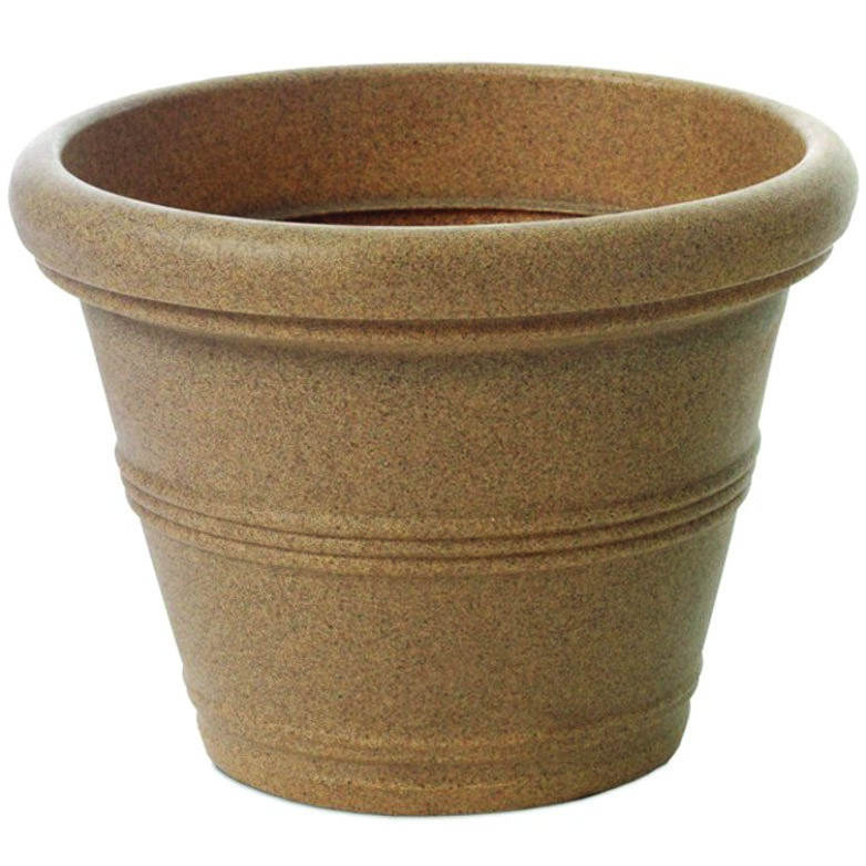 Tusco 30" Rolled Rim Planter Sandstone