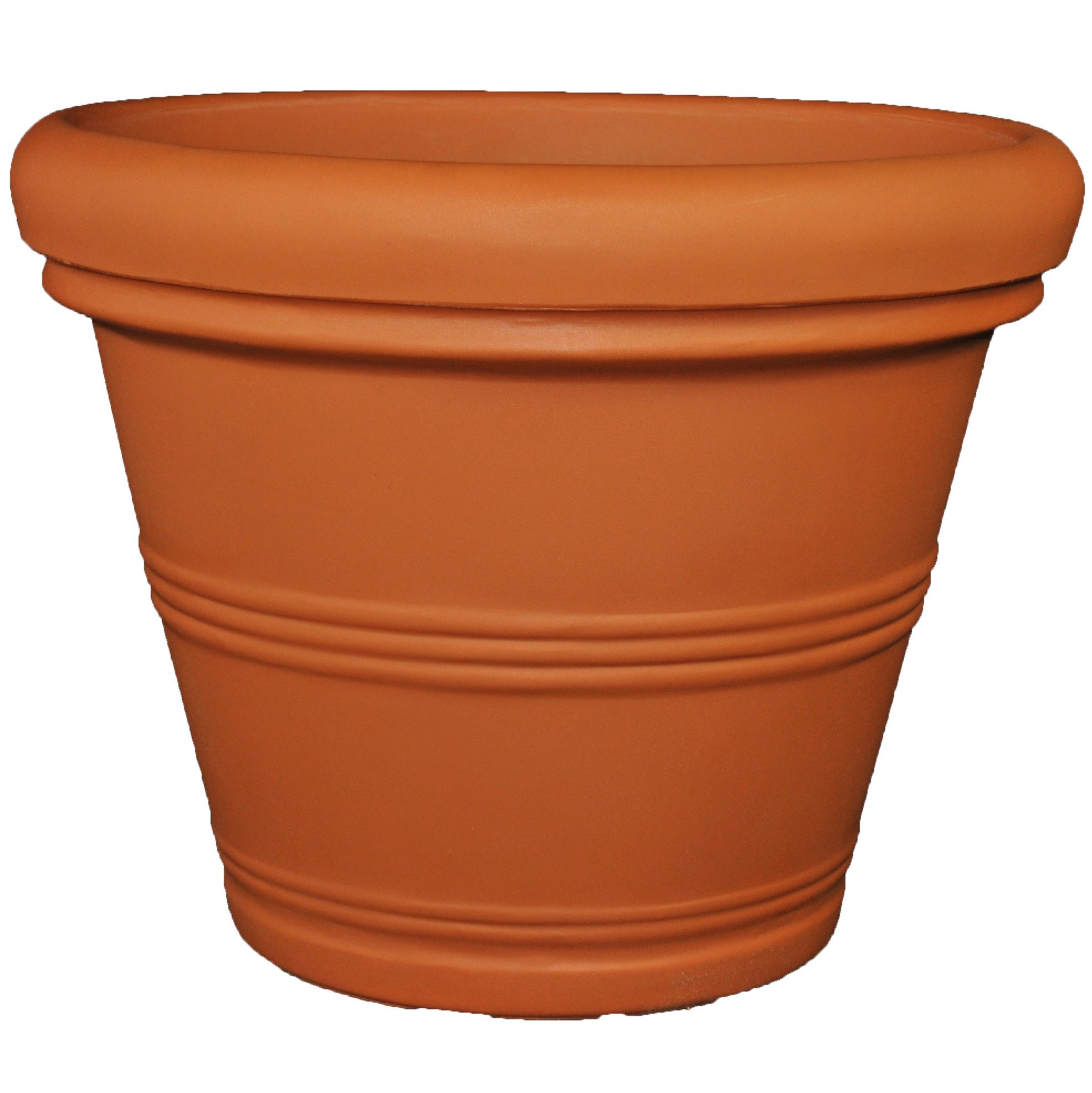Tusco 30" Rolled Rim Planter Terra Cotta