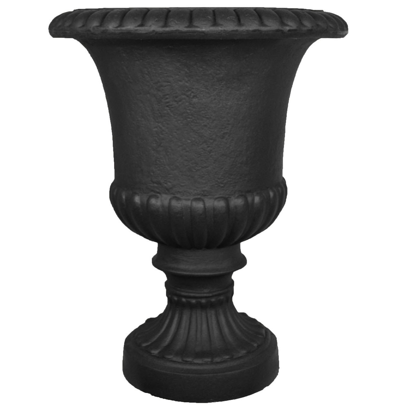 Tusco 22" Urn Planter Black — priced per each; minimum 2; multiples of 2