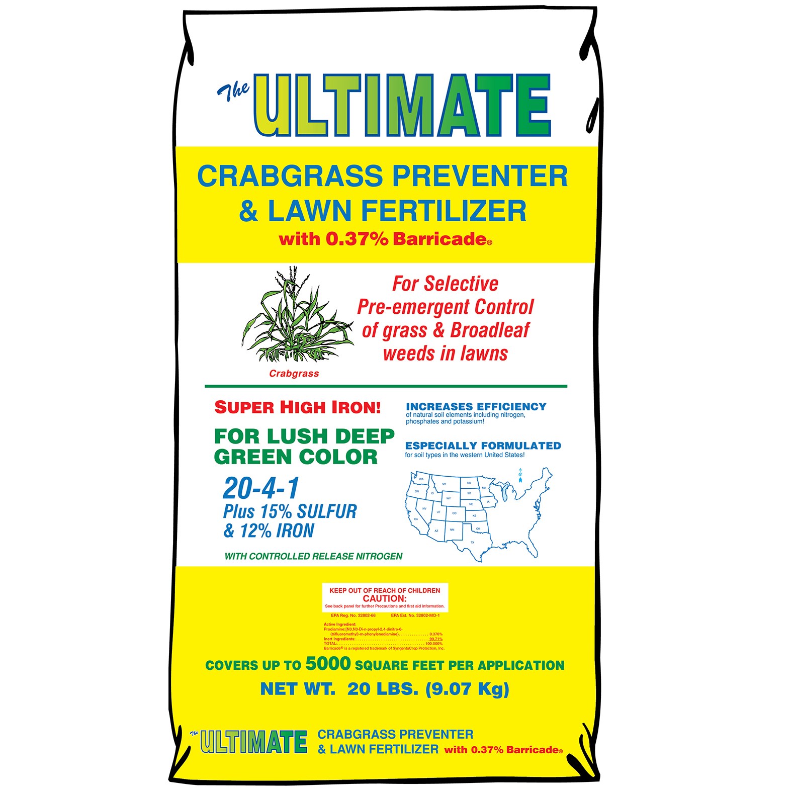 Ultimate 20# Crabgrass Preventer 20-4-1 Barricade