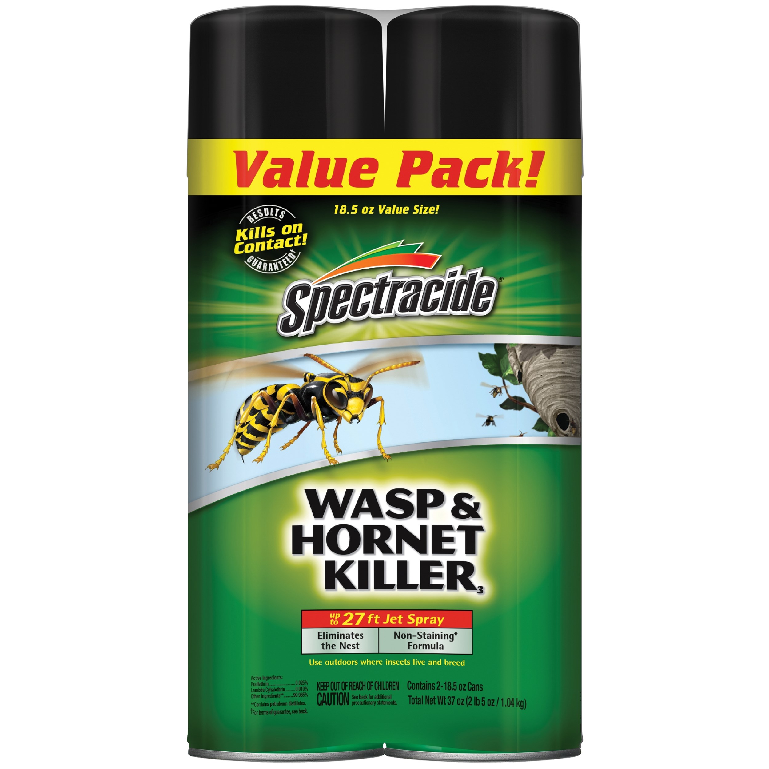 Spectracide 18.5oz Wasp & Hornet Spray Twin Pack