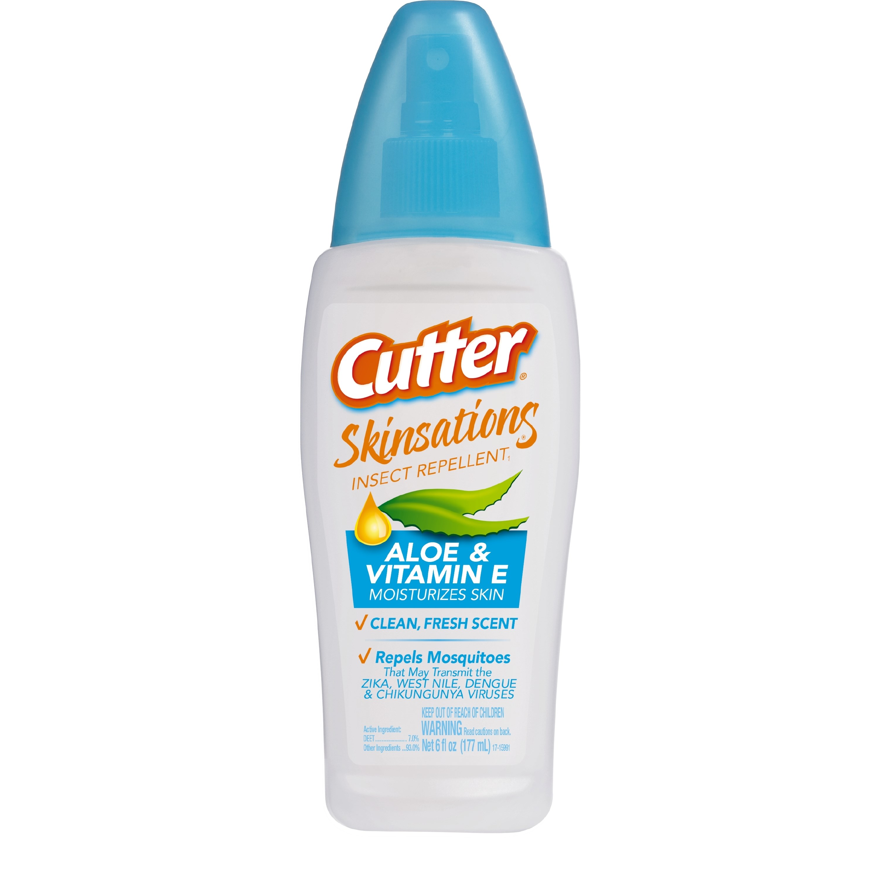 Cutter 6oz Skinsations Pump Insect Repellent 7% Deet — priced per each; minimum 12; multiples of 12