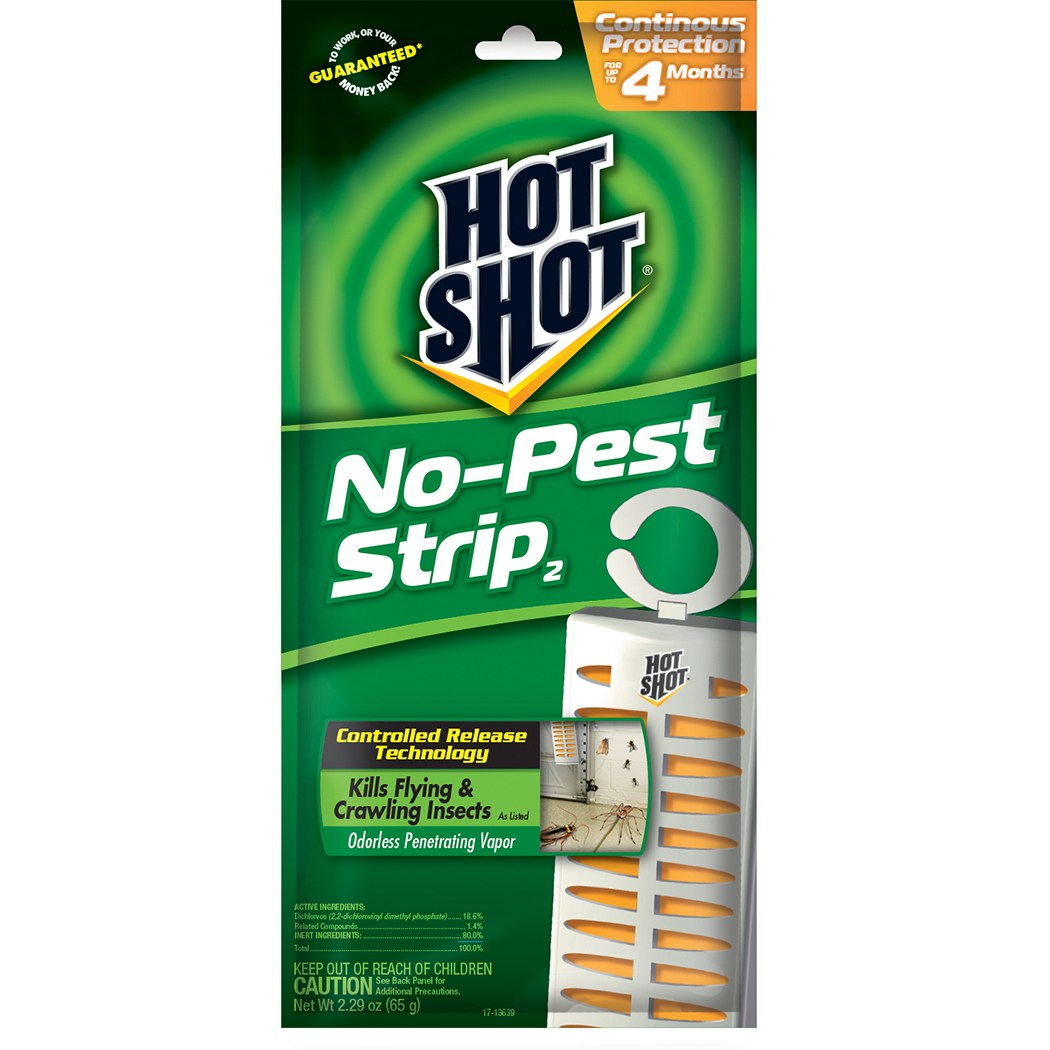 Spectracide 65gm Hot Shot No Pest Strip — priced per each; minimum 12; multiples of 12
