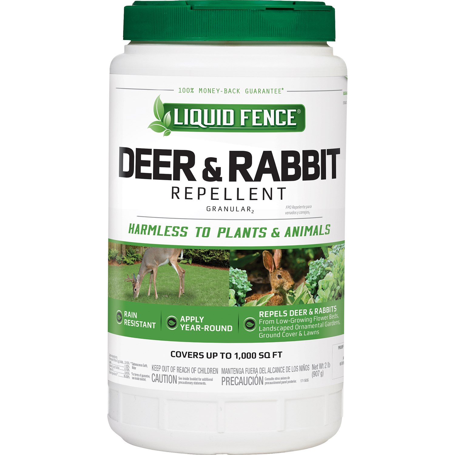 Liquid Fence 2# Deer & Rabbit Repellent Granular — priced per each; minimum 6; multiples of 6
