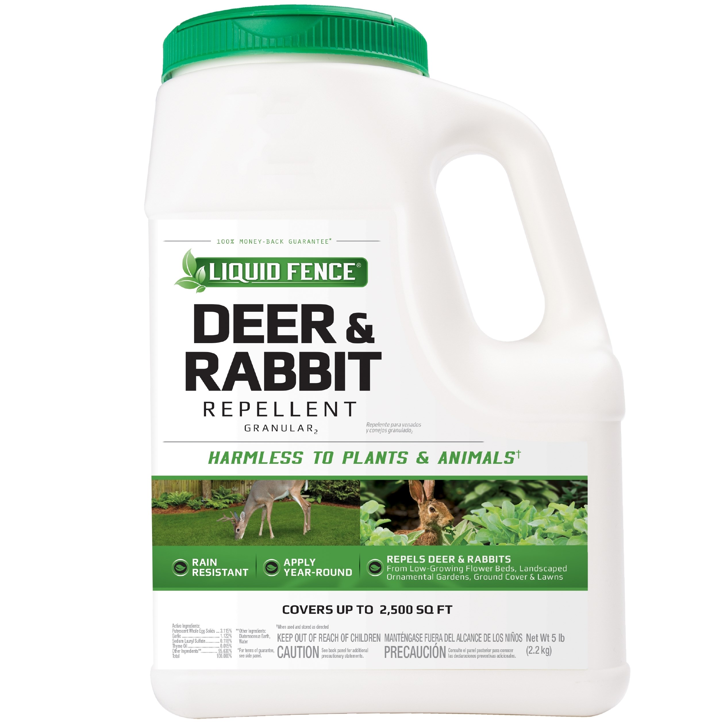 Liquid Fence 5# Granular Deer & Rabbit Repellent — priced per each; minimum 4; multiples of 4