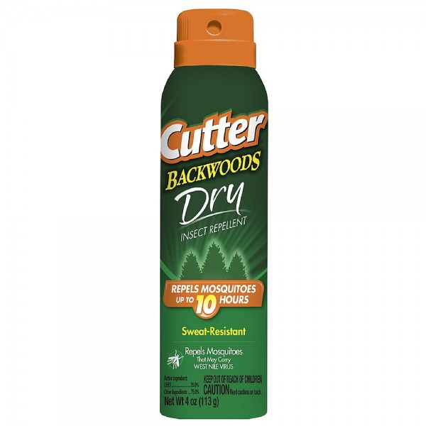 Cutter Backwoods 4oz Dry Aerosol 25% Deet — priced per each; minimum 12; multiples of 12
