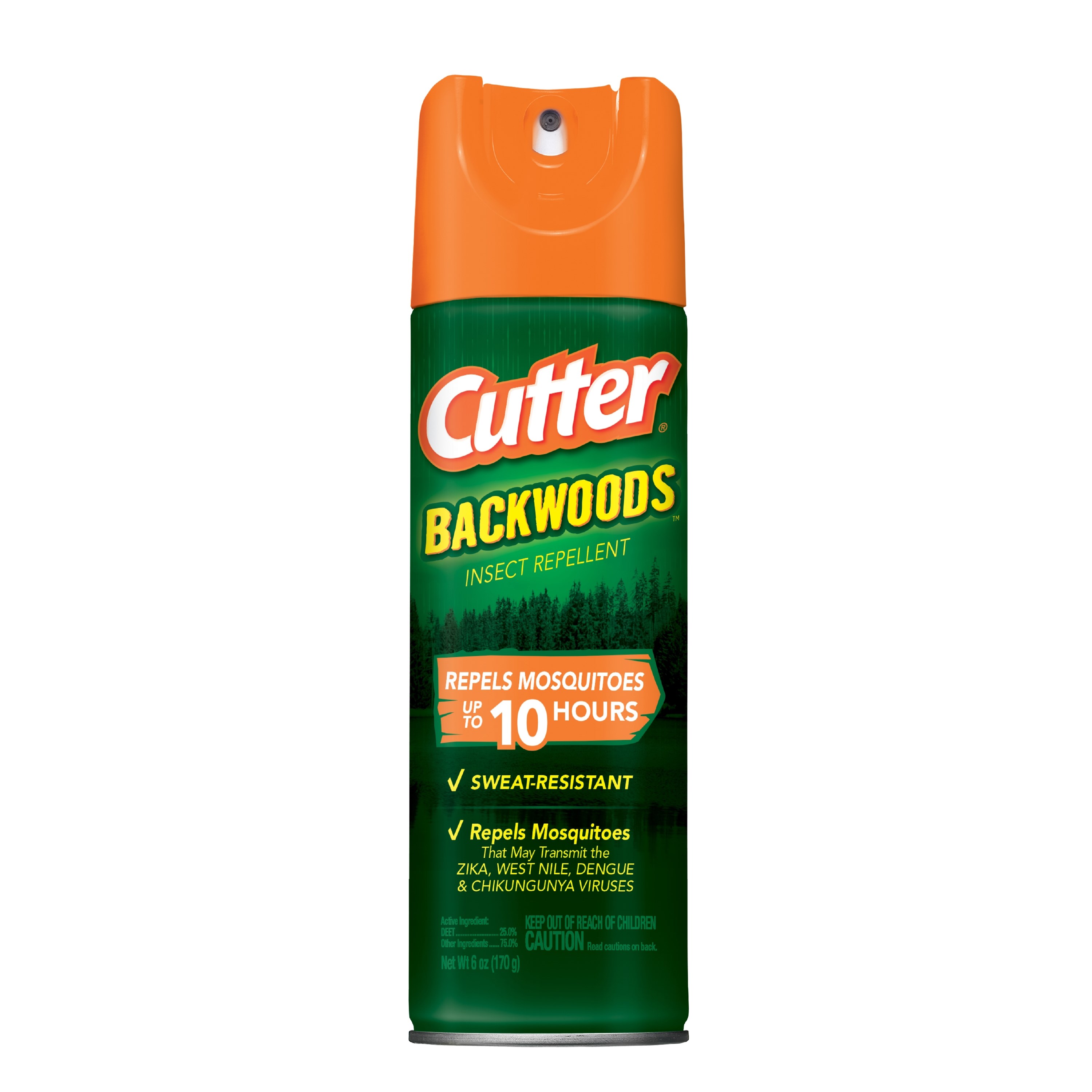 Cutter 6oz Backwoods 25% Deet Mosquito Repellent Aerosol — priced per each; minimum 12; multiples of 12