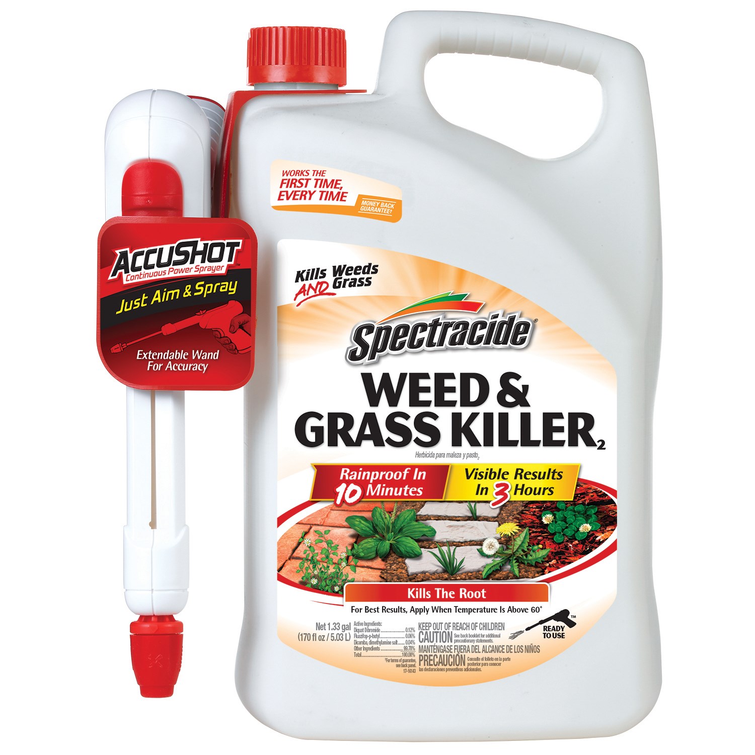 Spectracide Weed Grass Accushot RTU 1.33gal (Keywords: Scotts Roundup SC5200210 ) — priced per each; minimum 4; multiples of 4