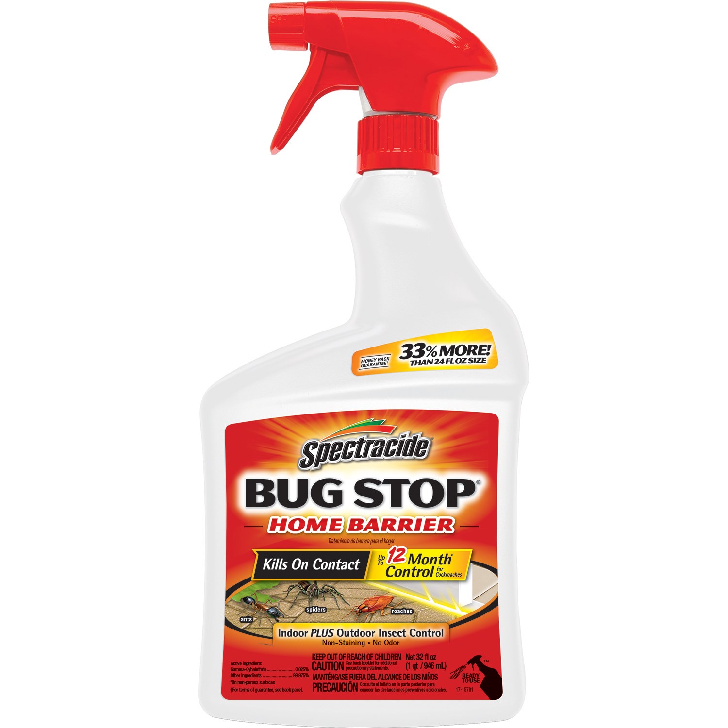 Spectracide 32oz RTU Bug Stop Home Barrier — priced per each; minimum 6; multiples of 6