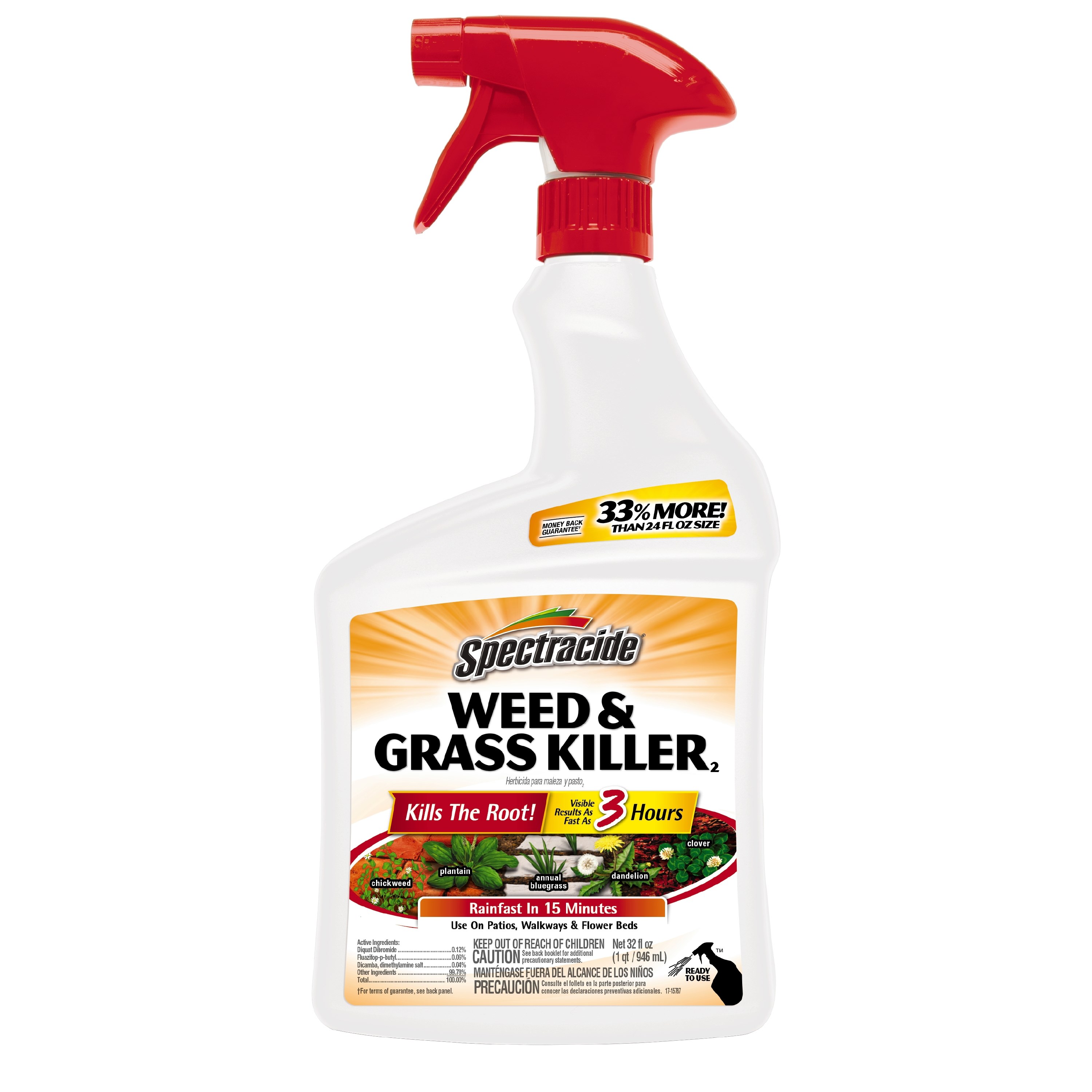 Spectracide 32oz RTU Weed & Grass Killer — priced per each; minimum 12; multiples of 12