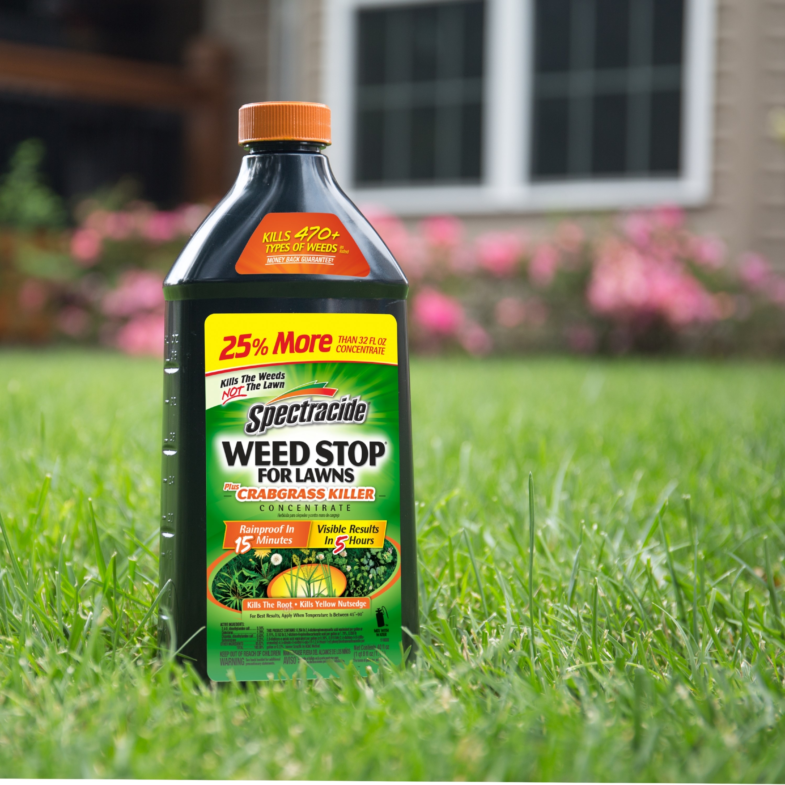 Spectracide 40oz Concentrate Weed Stop Lawns Plus Crabgrass Killer — priced per each; minimum 6; multiples of 6