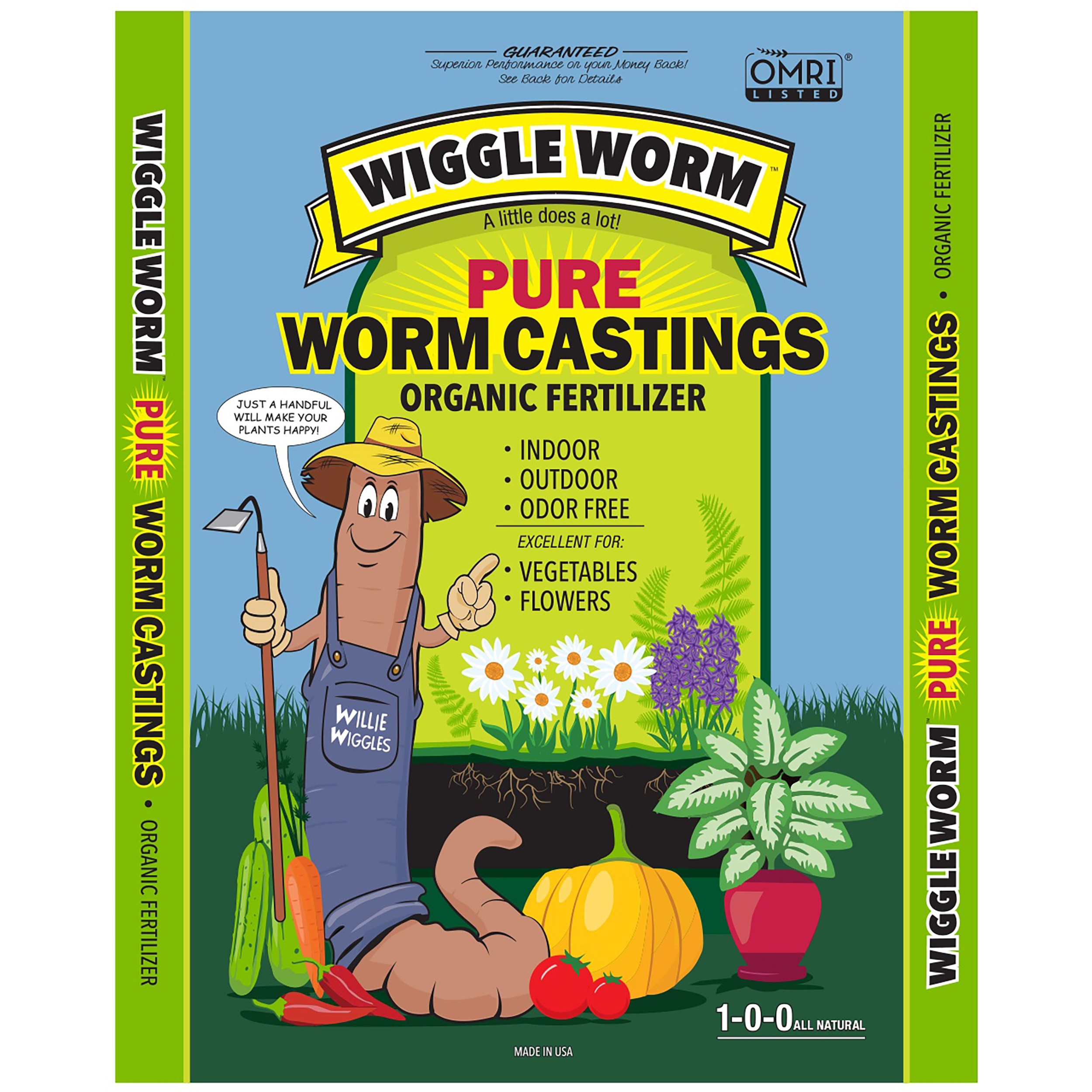 Unco Wiggle Worm 4.5# Soil Builder Worm Castings — priced per each; minimum 12; multiples of 12