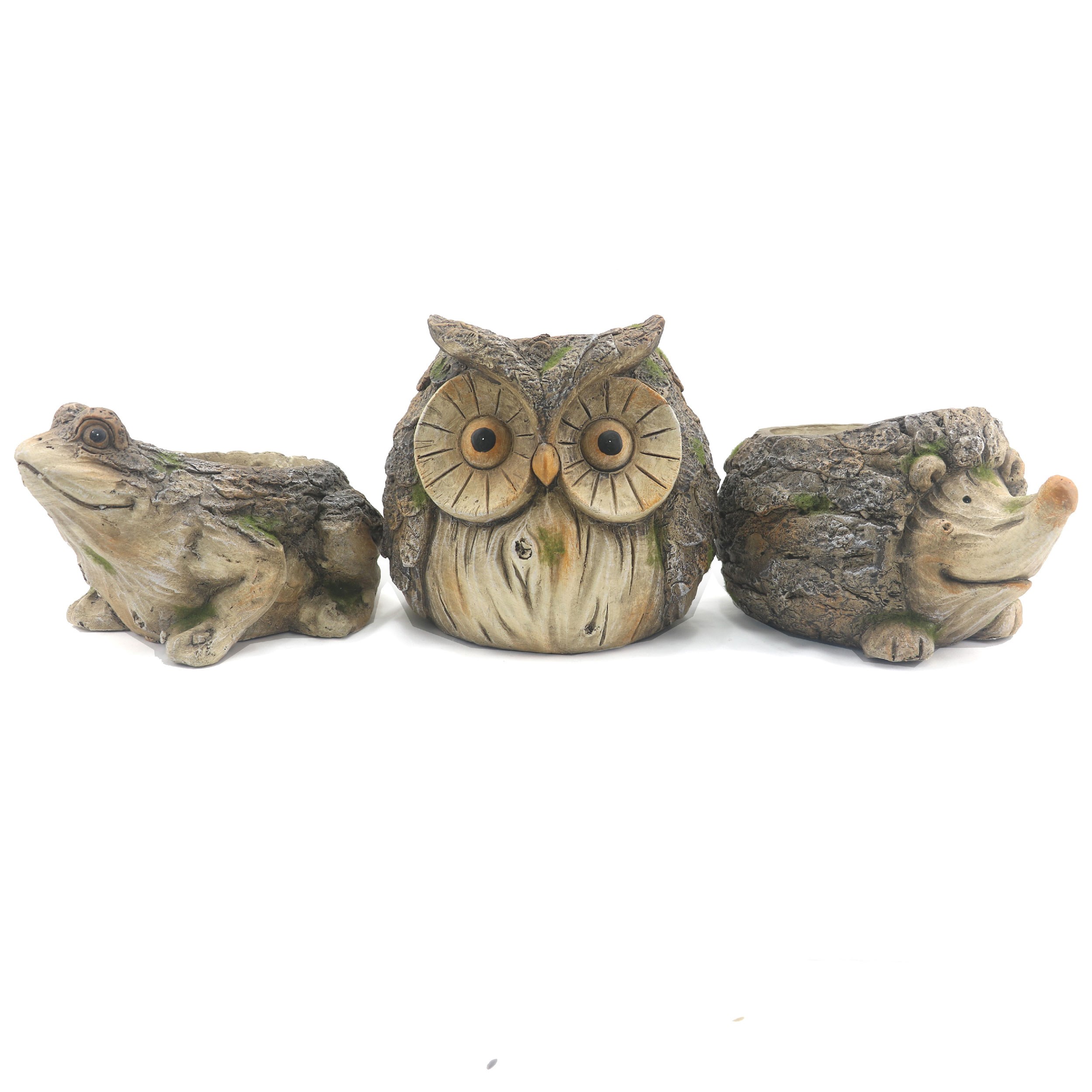 VCS Hedgehog Owl & Frog Planters — priced per each; minimum 6; multiples of 6