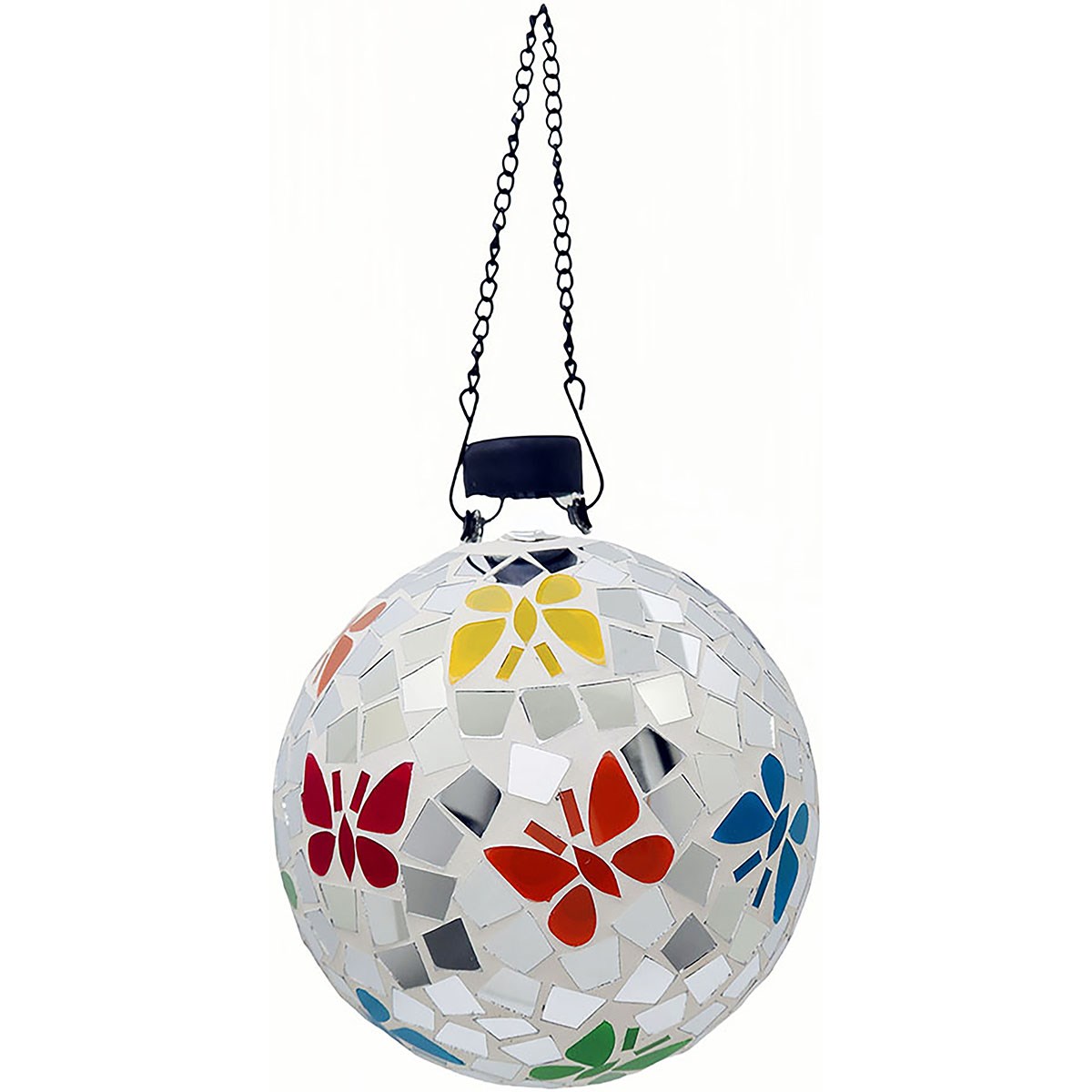 VCS 10" Butterfly Glass Globe w/ Hanging Chain — priced per each; minimum 2; multiples of 2