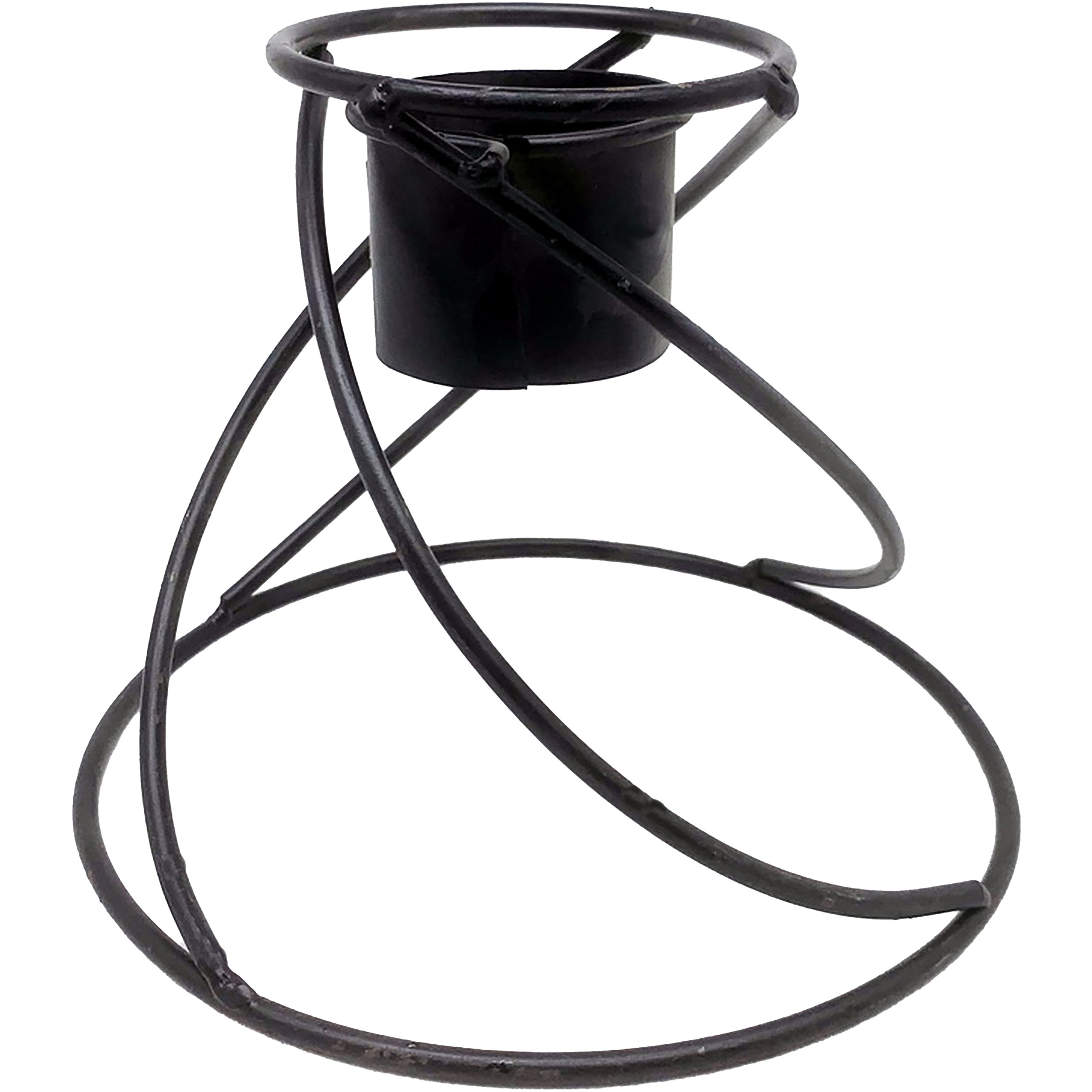 VCS 7" Metal Swirl Globe Holder — priced per each; minimum 4; multiples of 4