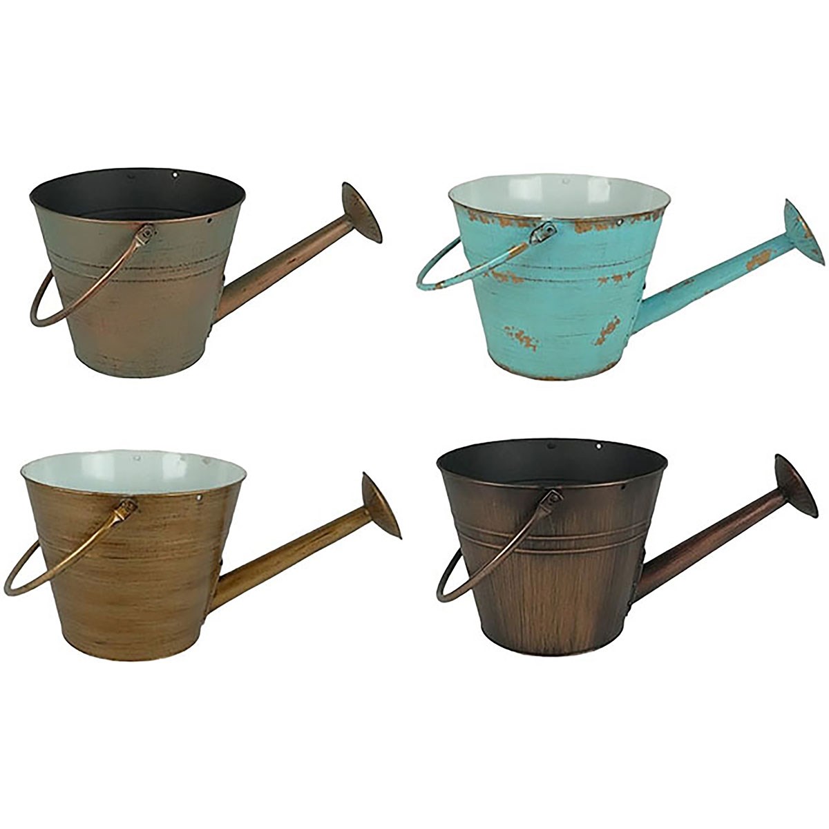 VCS 10" Watering Can Planter with Handle Vintage — priced per each; minimum 12; multiples of 12