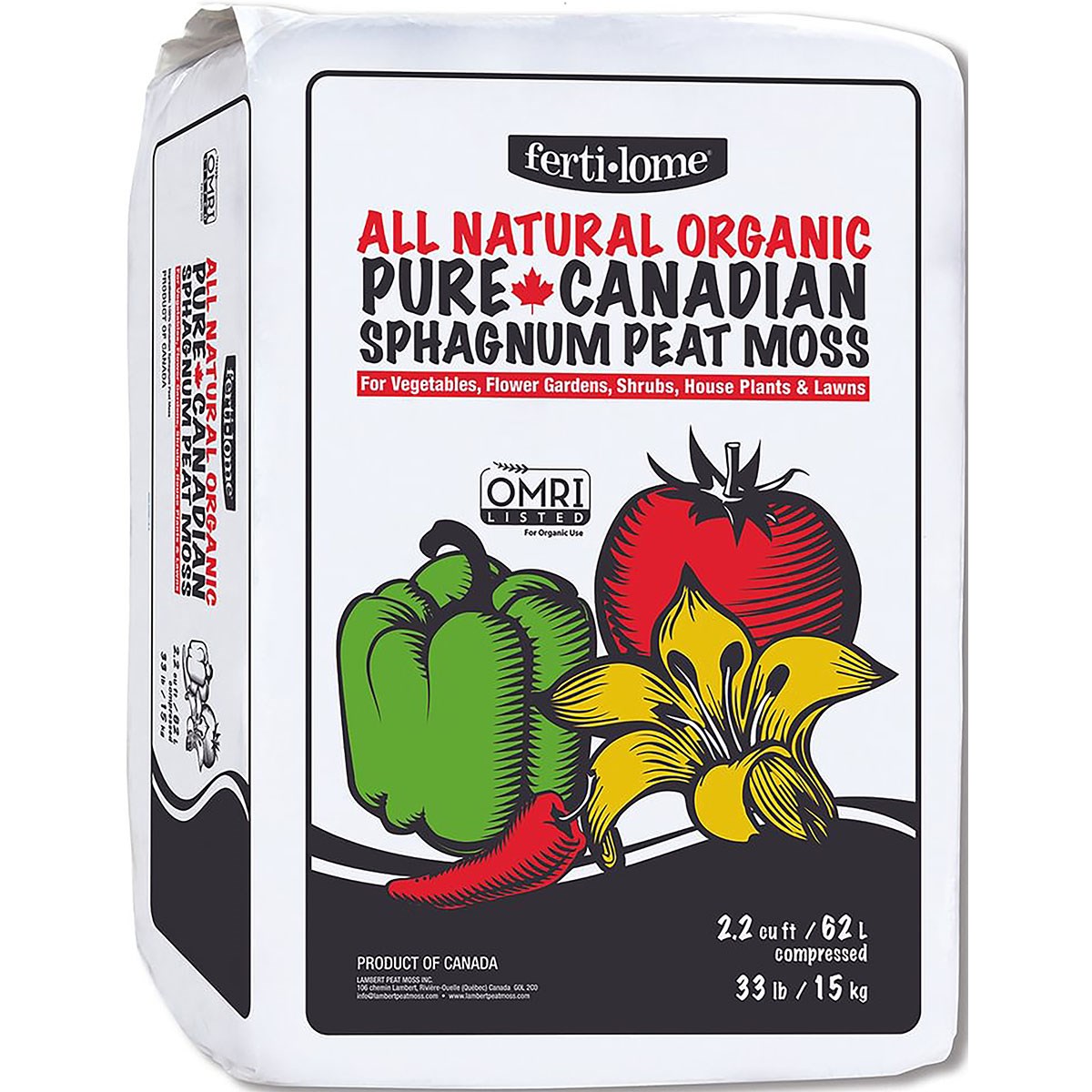 VPG 2.2CF Ferti-Lome Compressed Peat Moss