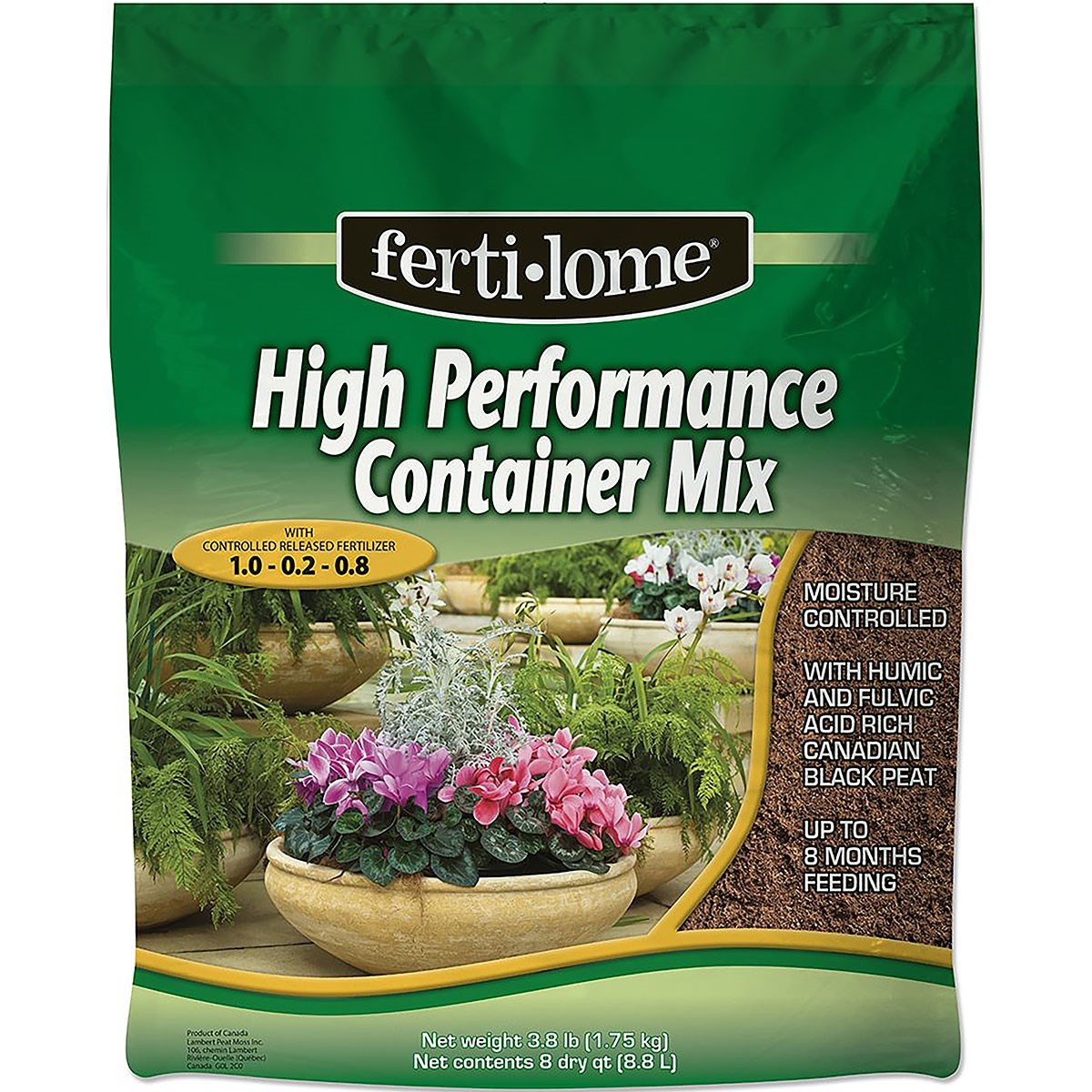 VPG 8Qt High Perf Container Mix Fertilome — priced per each; minimum 6; multiples of 6