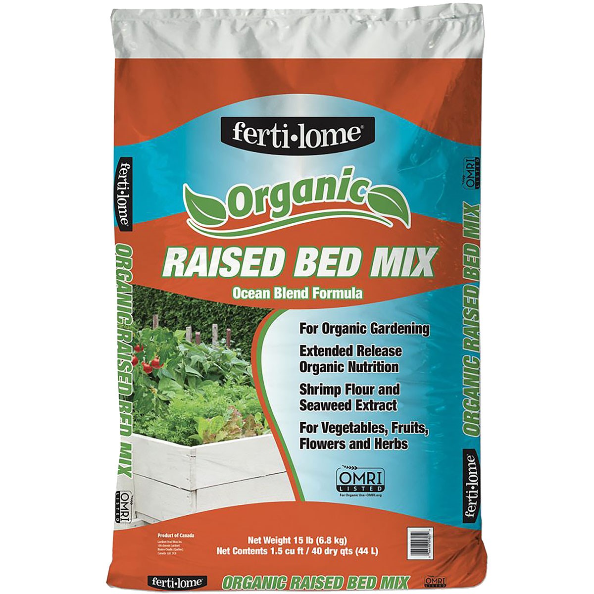 VPG 40qt FertiLome Organic Raised Bed Mix — priced per each; minimum 75; multiples of 75