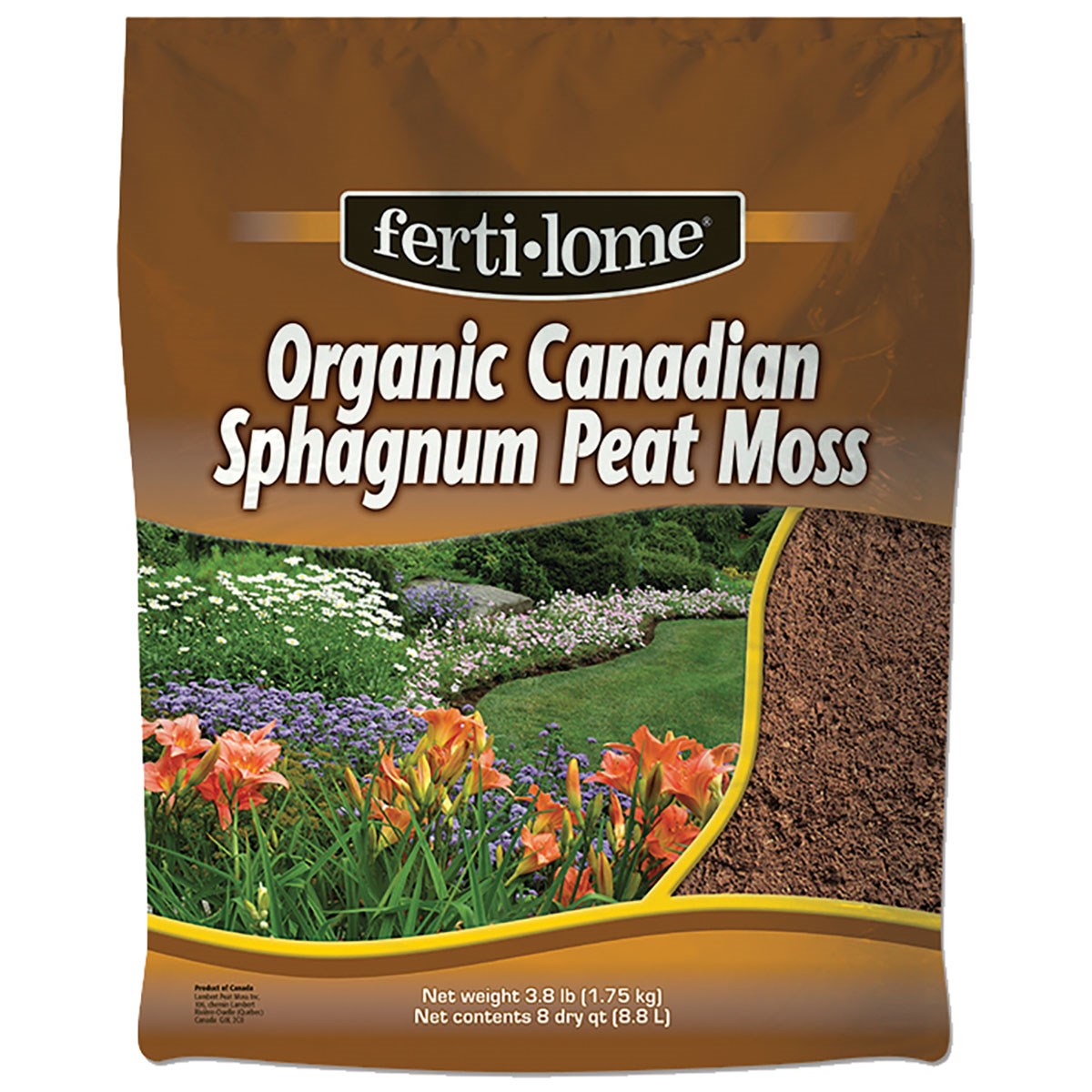 VPG 8Qt Loose Organic Peat Moss Fertilome — Single Unit