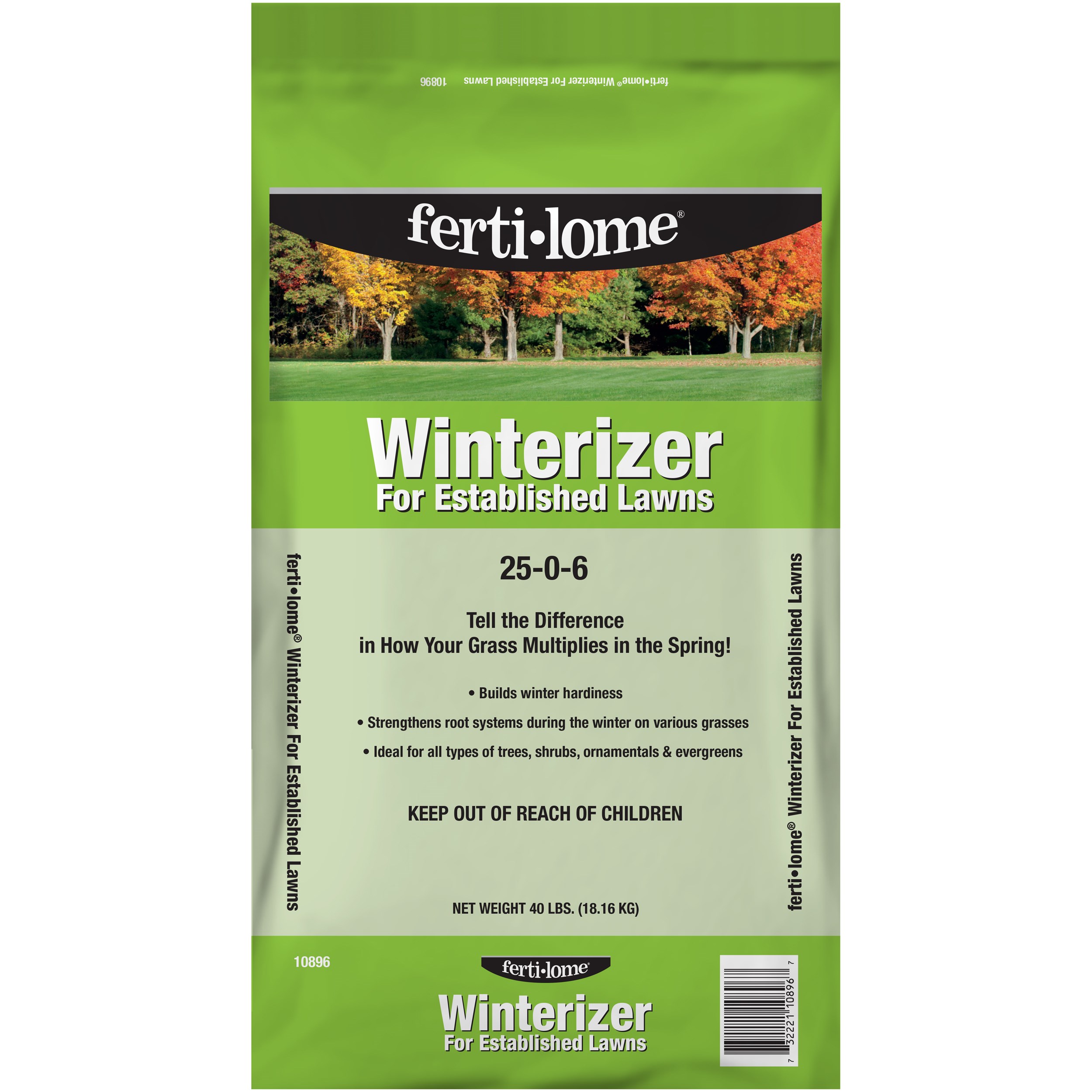 Fertilome 40# Winterizer Establish Lawns 25-0-6