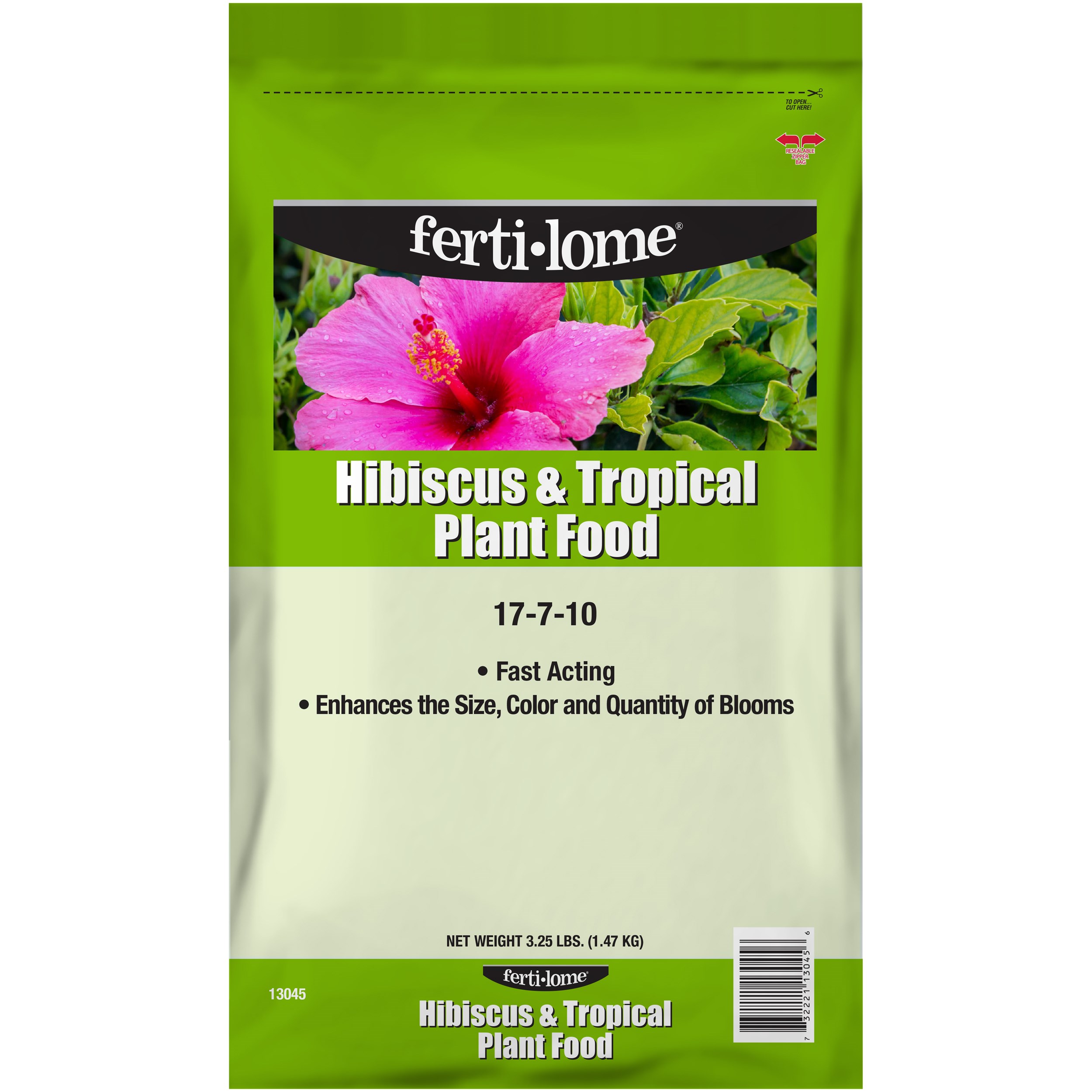 Fertilome 3.25# Hibiscus Tropical Food 17-7-10 — priced per each; minimum 12; multiples of 12