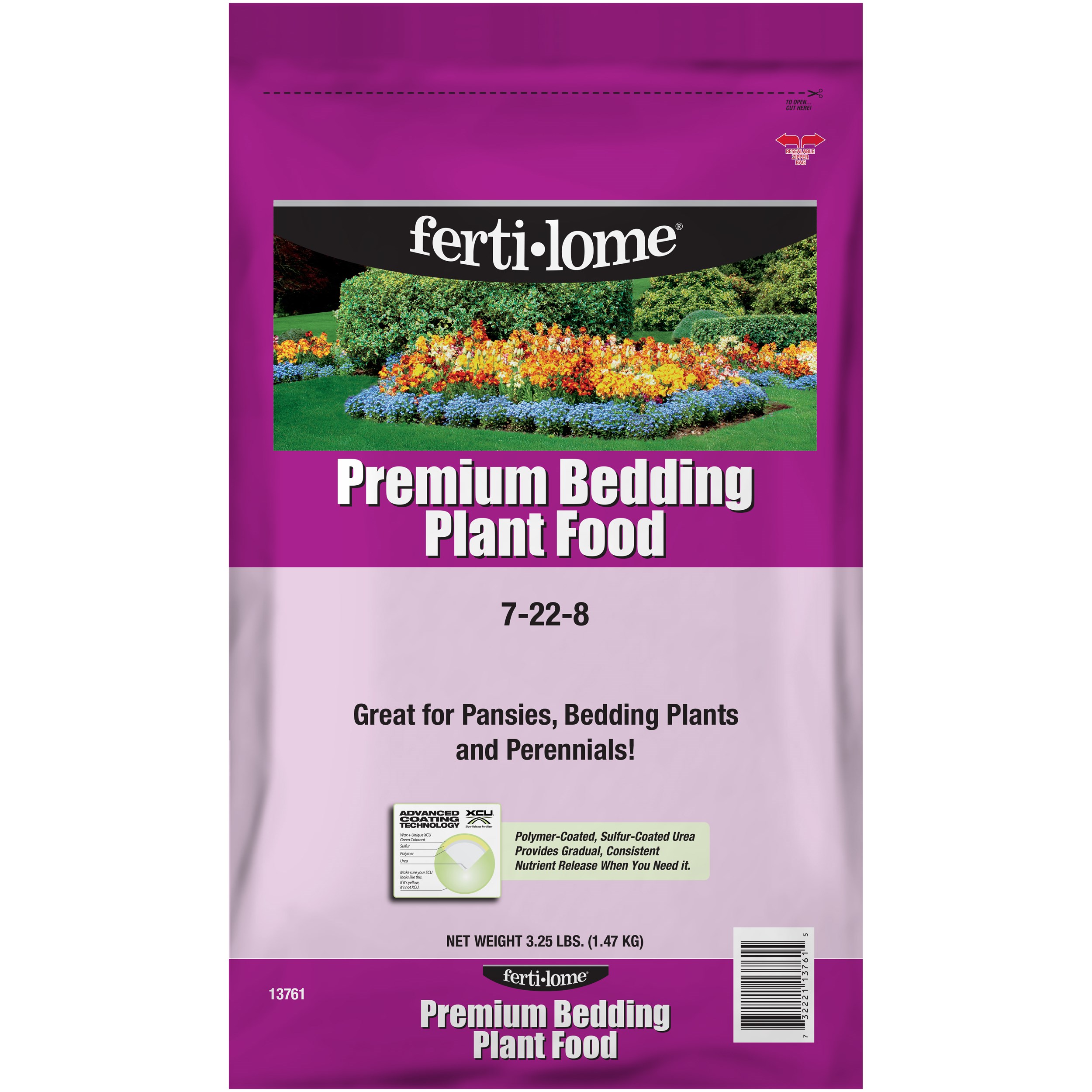 Fertilome 3.25# Premium Bedding Plant Food 7-22-8 — priced per each; minimum 12; multiples of 12