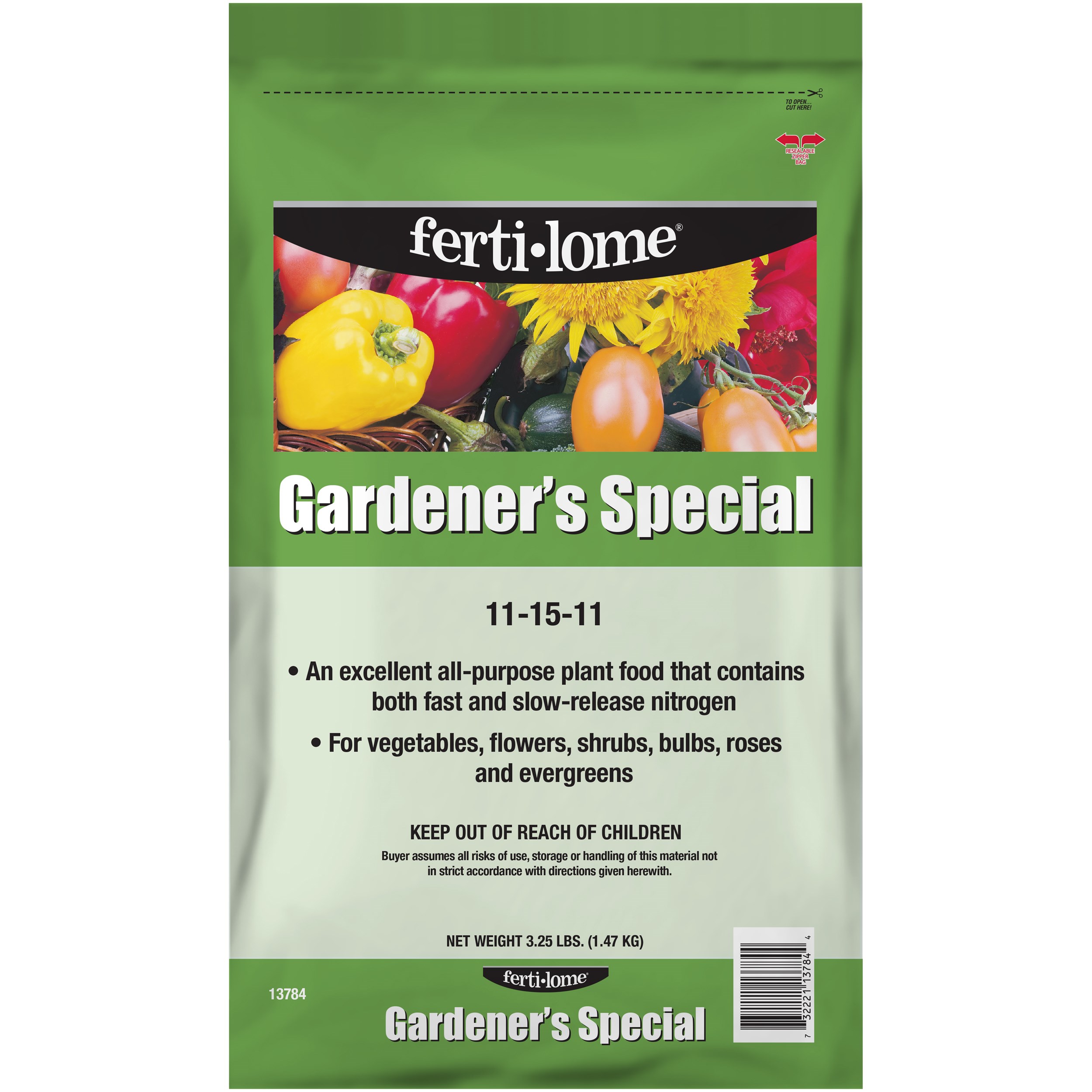 Fertilome 3.25# Gardeners Special 11-15-11 — priced per each; minimum 12; multiples of 12