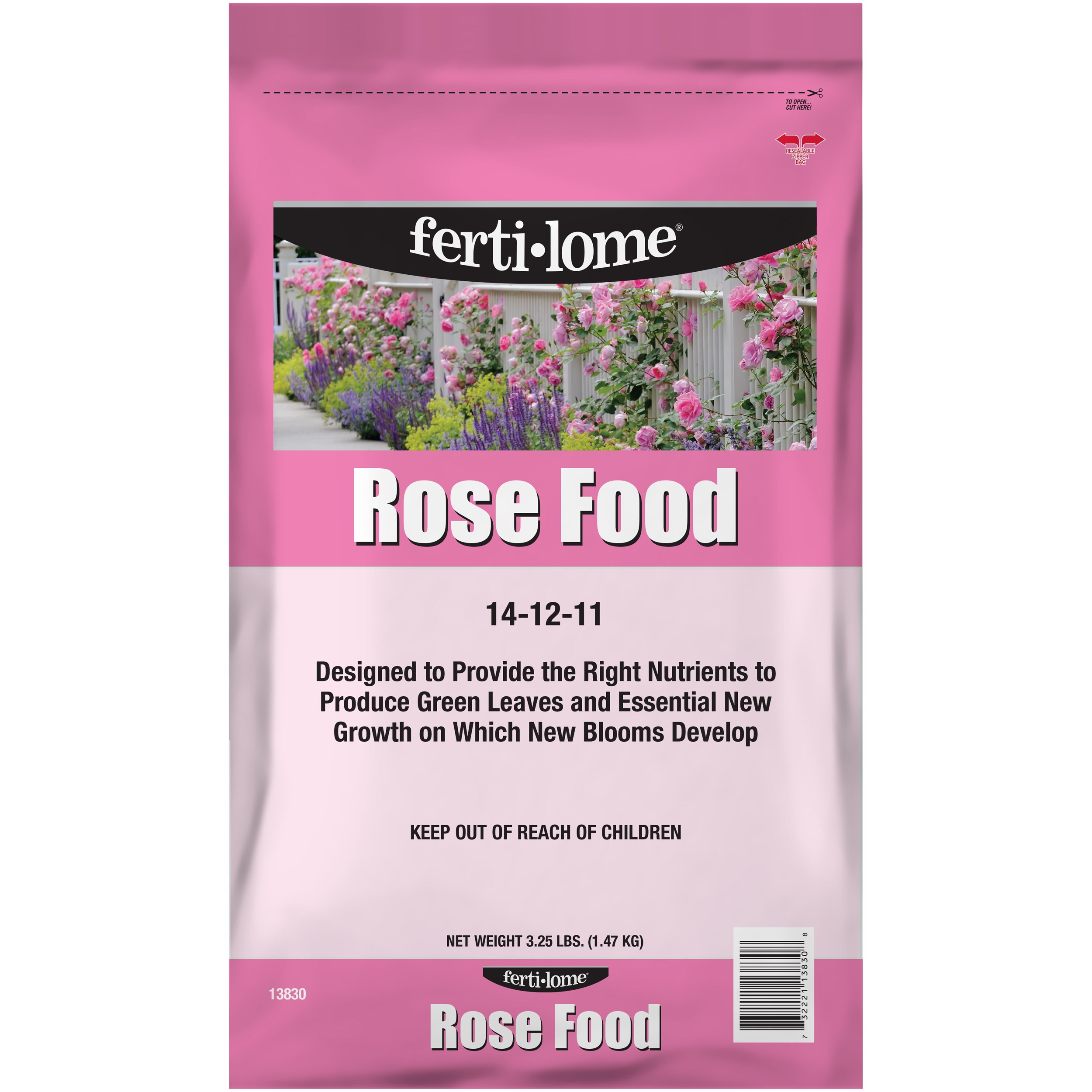 Fertilome 3.25# Rose Food 14-12-11 — priced per each; minimum 12; multiples of 12