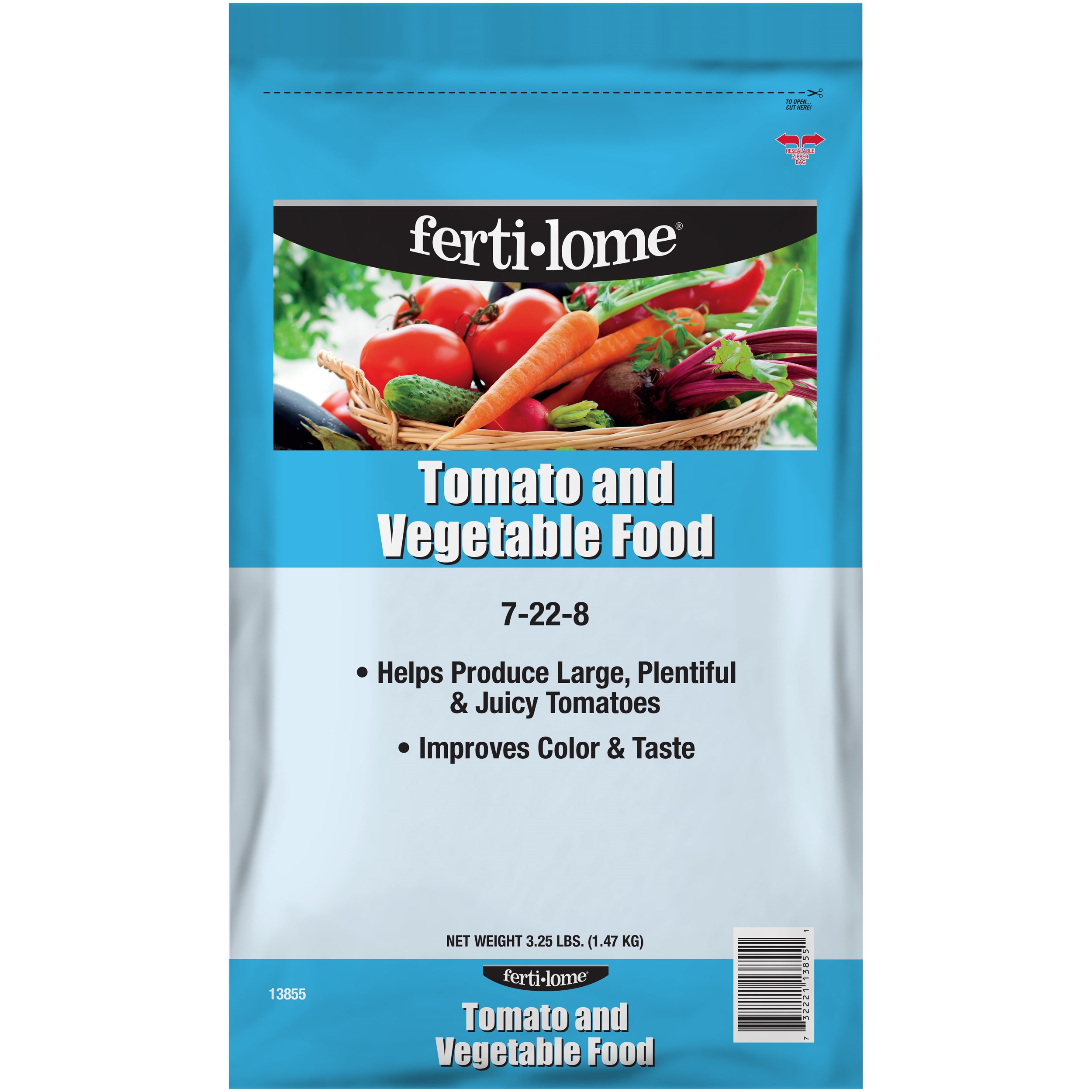 Fertilome 3.25# Tomato Vegetable Food 7-22-8 — priced per each; minimum 12; multiples of 12