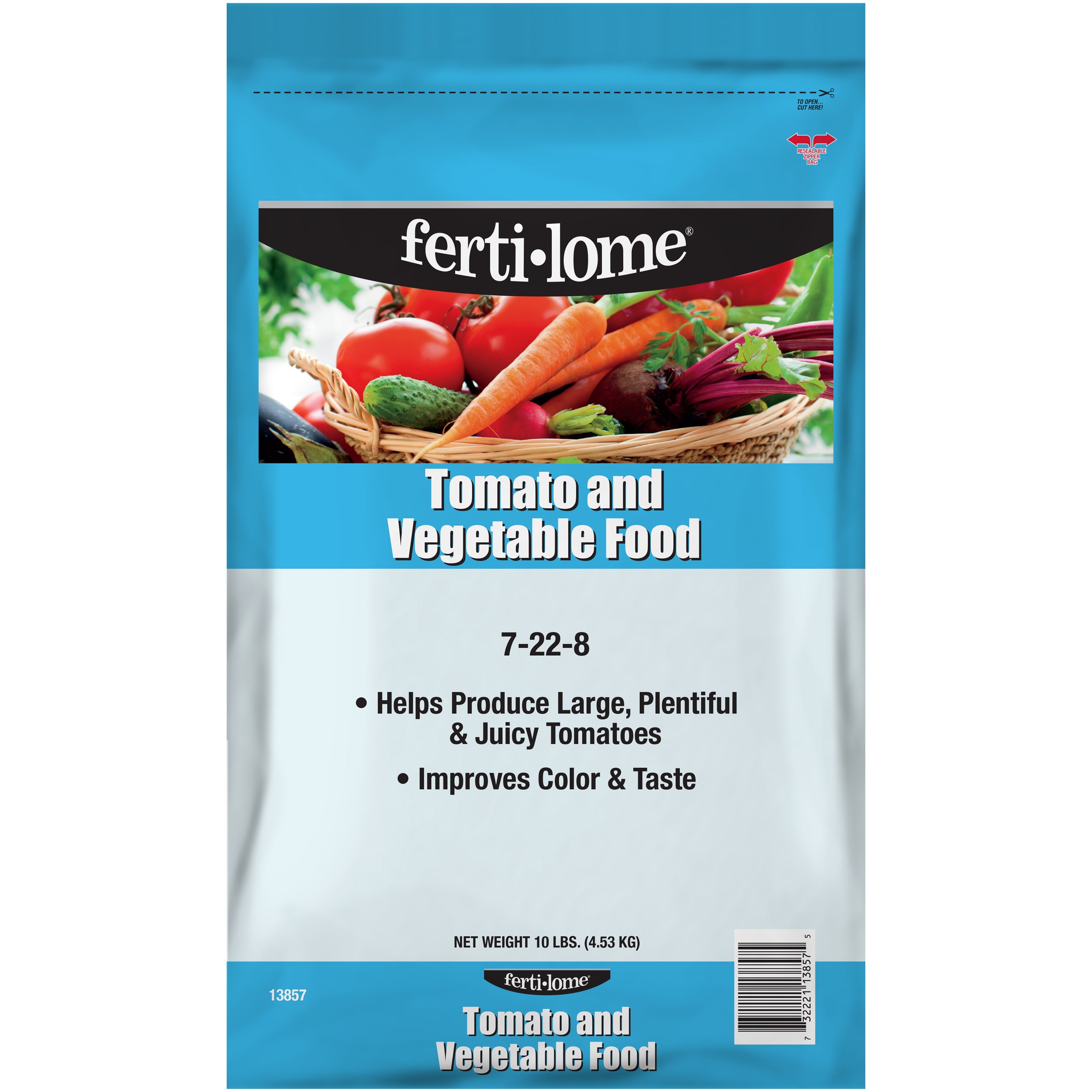 Fertilome 10# Tomato Vegetable Food 7-22-8 — priced per each; minimum 4; multiples of 4