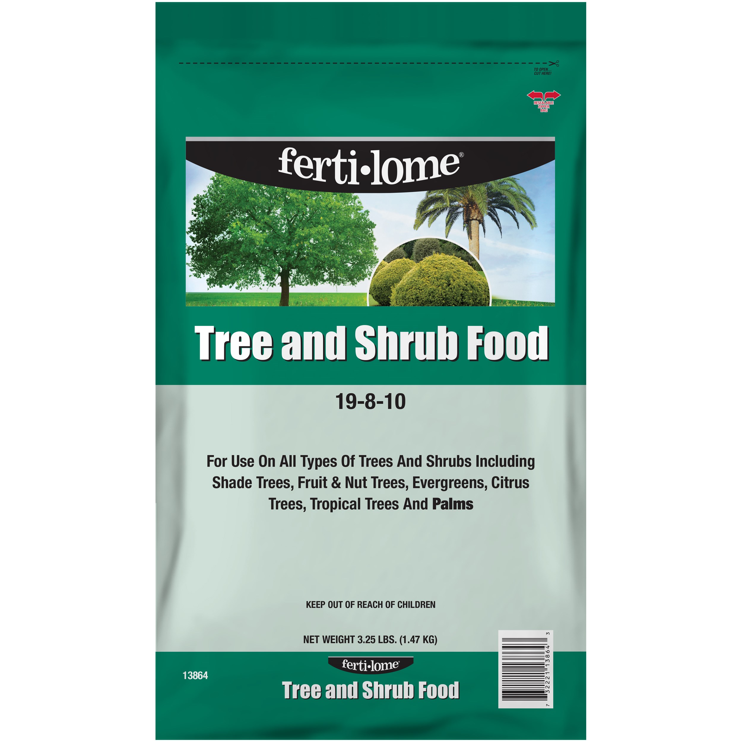 Fertilome 3.25# Tree & Shrub Food 19-8-10 — priced per each; minimum 12; multiples of 12