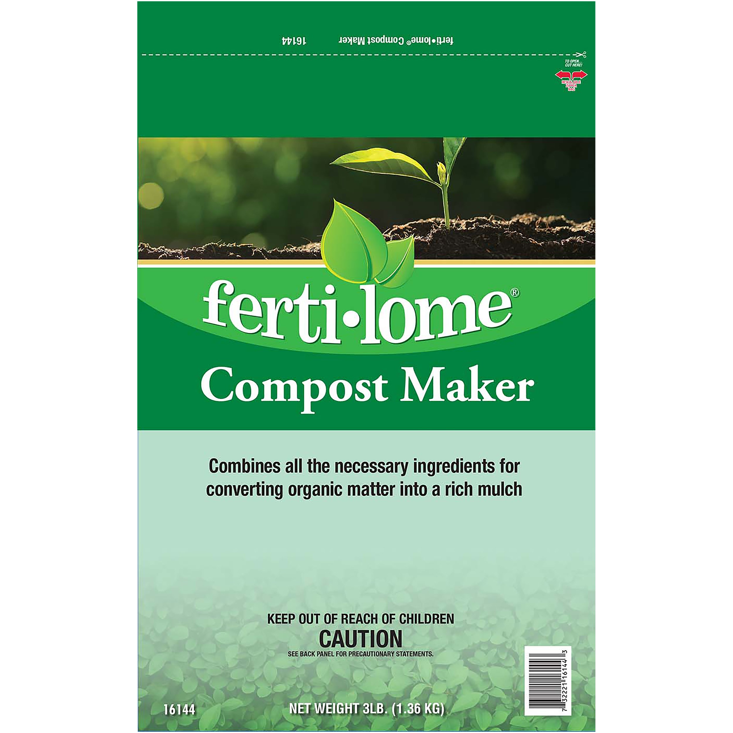 Fertilome 3# Compost Maker — priced per each; minimum 12; multiples of 12