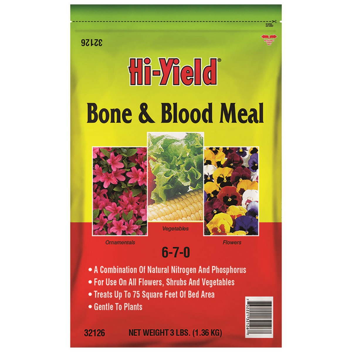 HiYield 3# Bone Blood Meal 6-7-0 — priced per each; minimum 12; multiples of 12