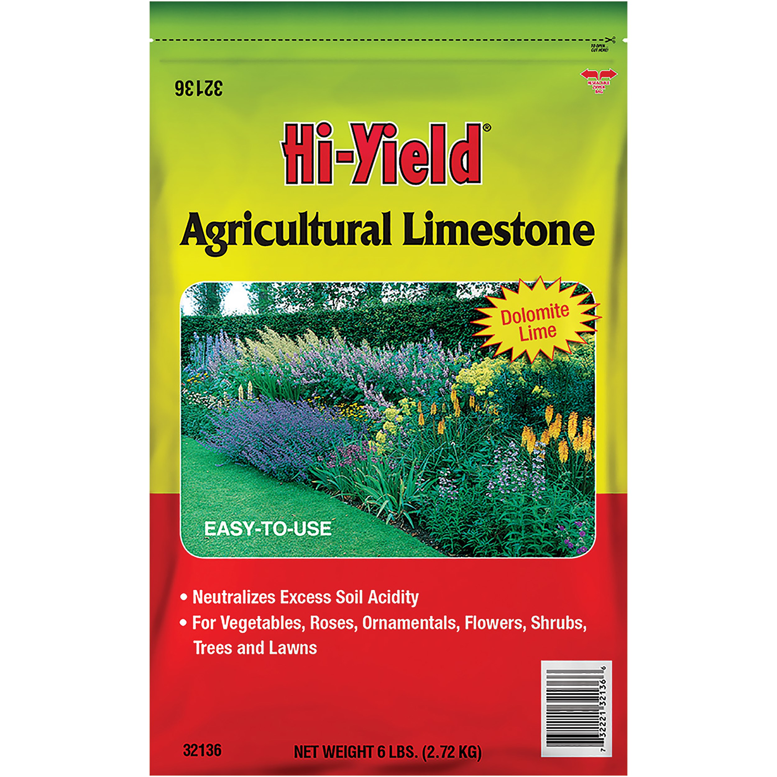 HiYield 6# Agricultural Limestone — priced per each; minimum 6; multiples of 6
