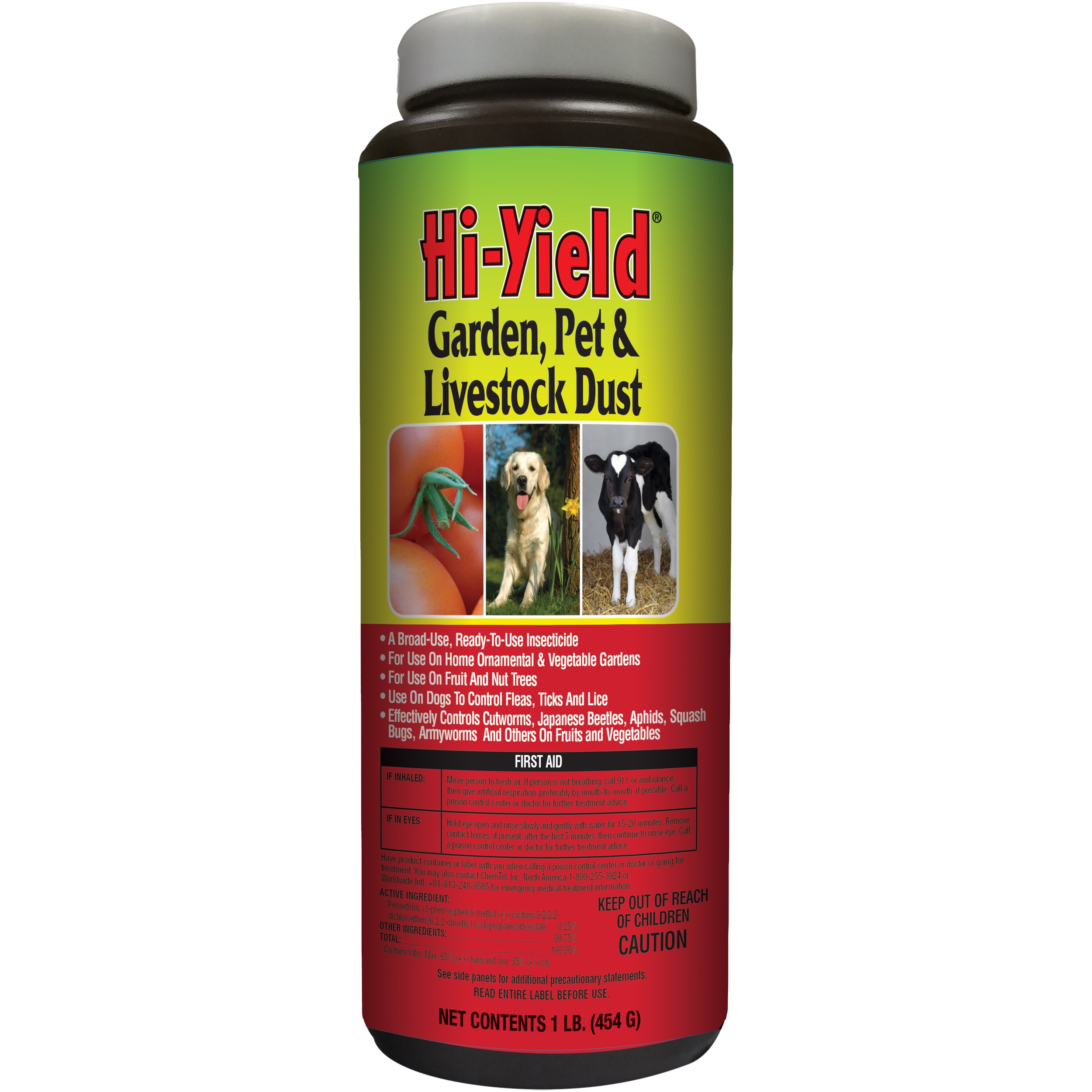 HiYield 1# Garden Pet & Livestock Dust — priced per each; minimum 12; multiples of 12
