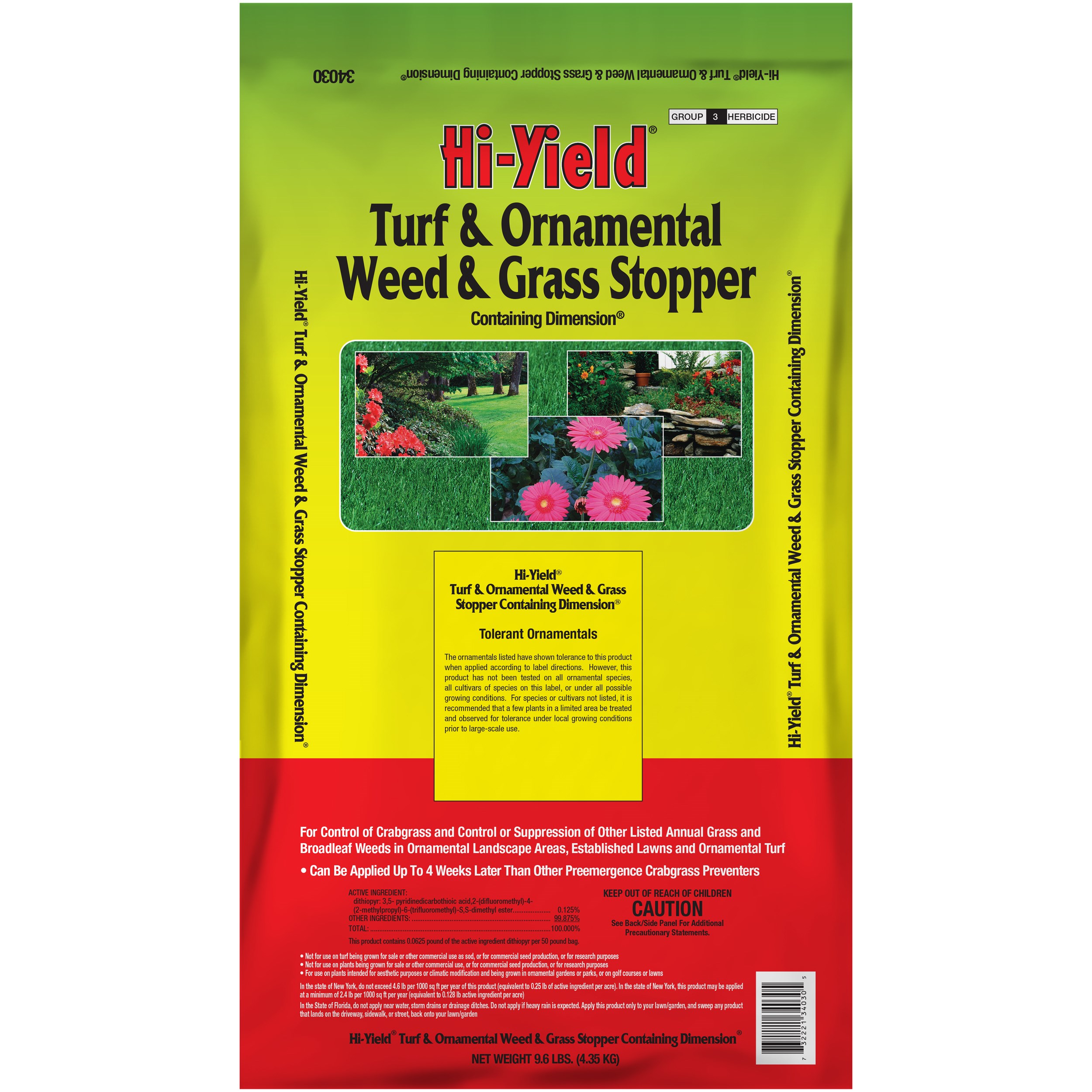 HiYield 9.6# Turf & Ornamental Weed & Grass Stopper