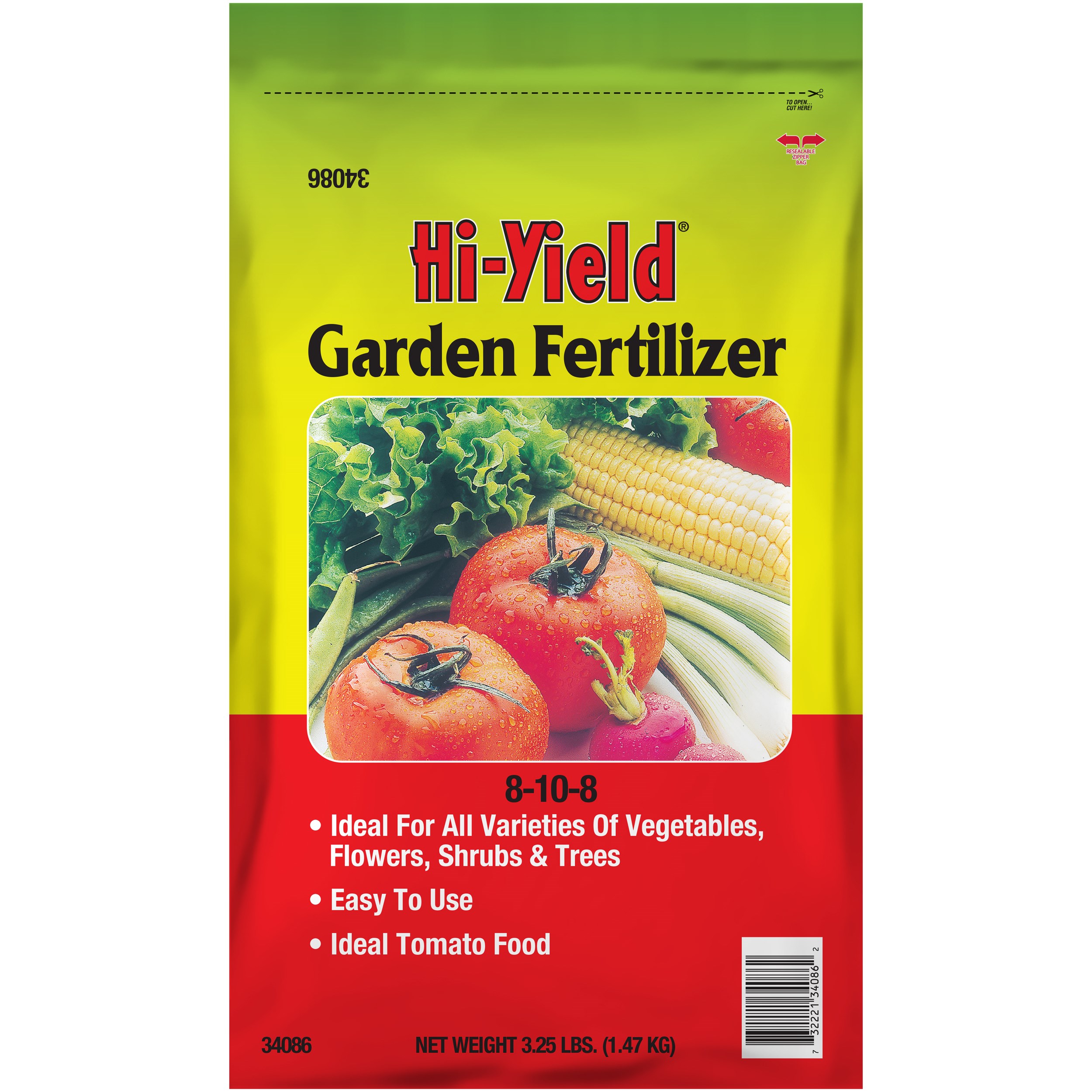 HiYield 3.25# Garden Fertilizer 8-10-8 — priced per each; minimum 12; multiples of 12