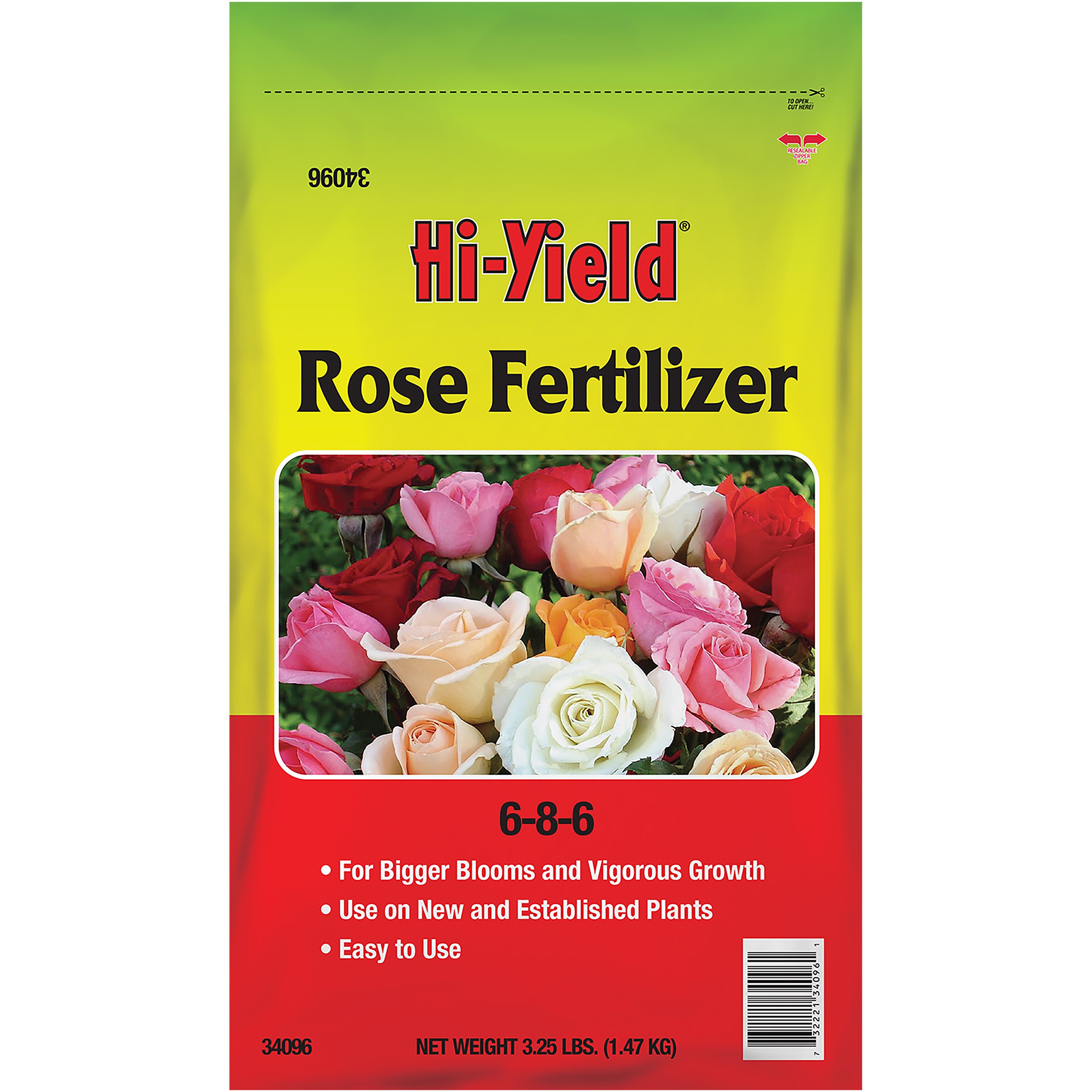 HiYield 3.25# Rose Fertilizer 6-8-6 — priced per each; minimum 12; multiples of 12