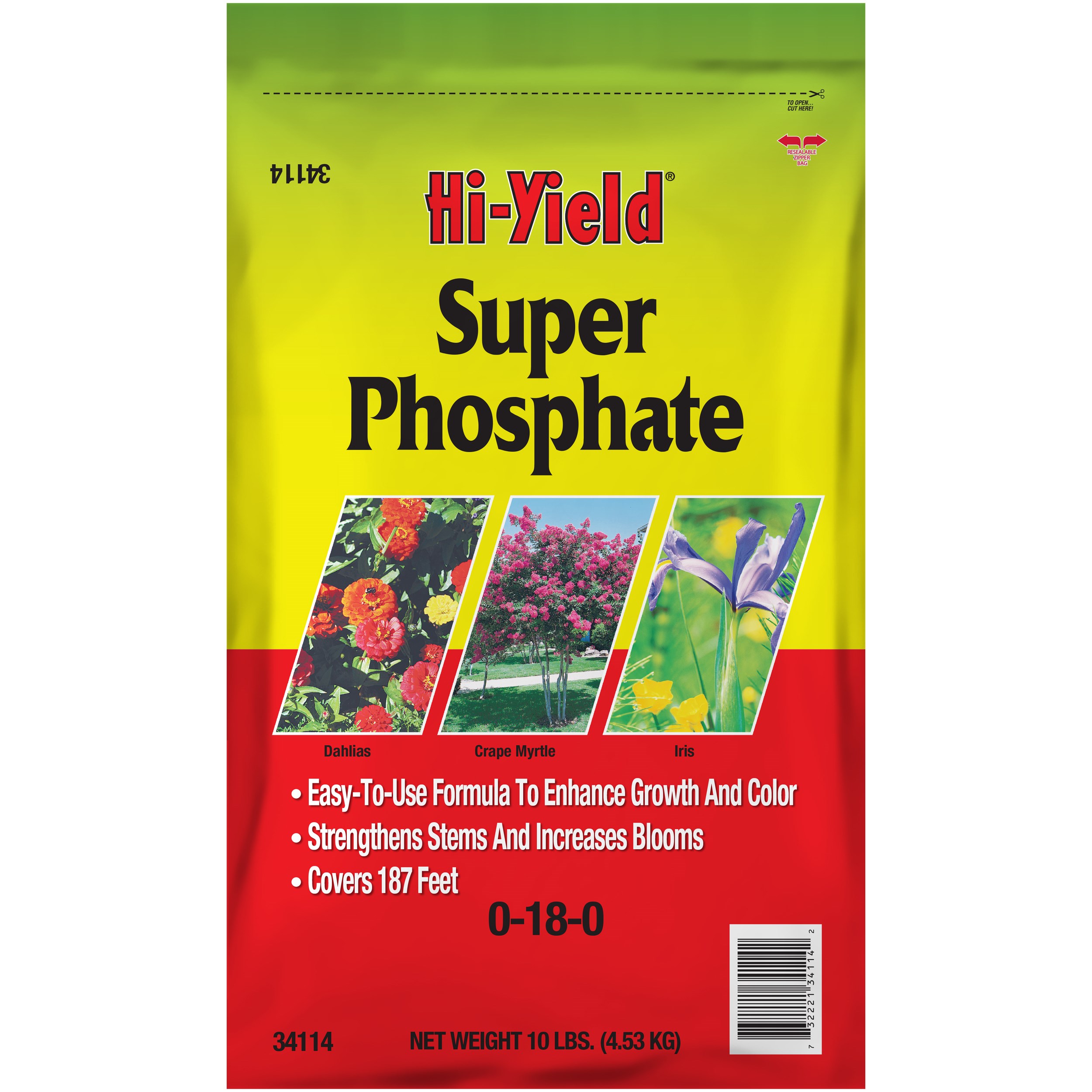 HiYield 10# Super Phosphate 0-18-0 — priced per each; minimum 4; multiples of 4