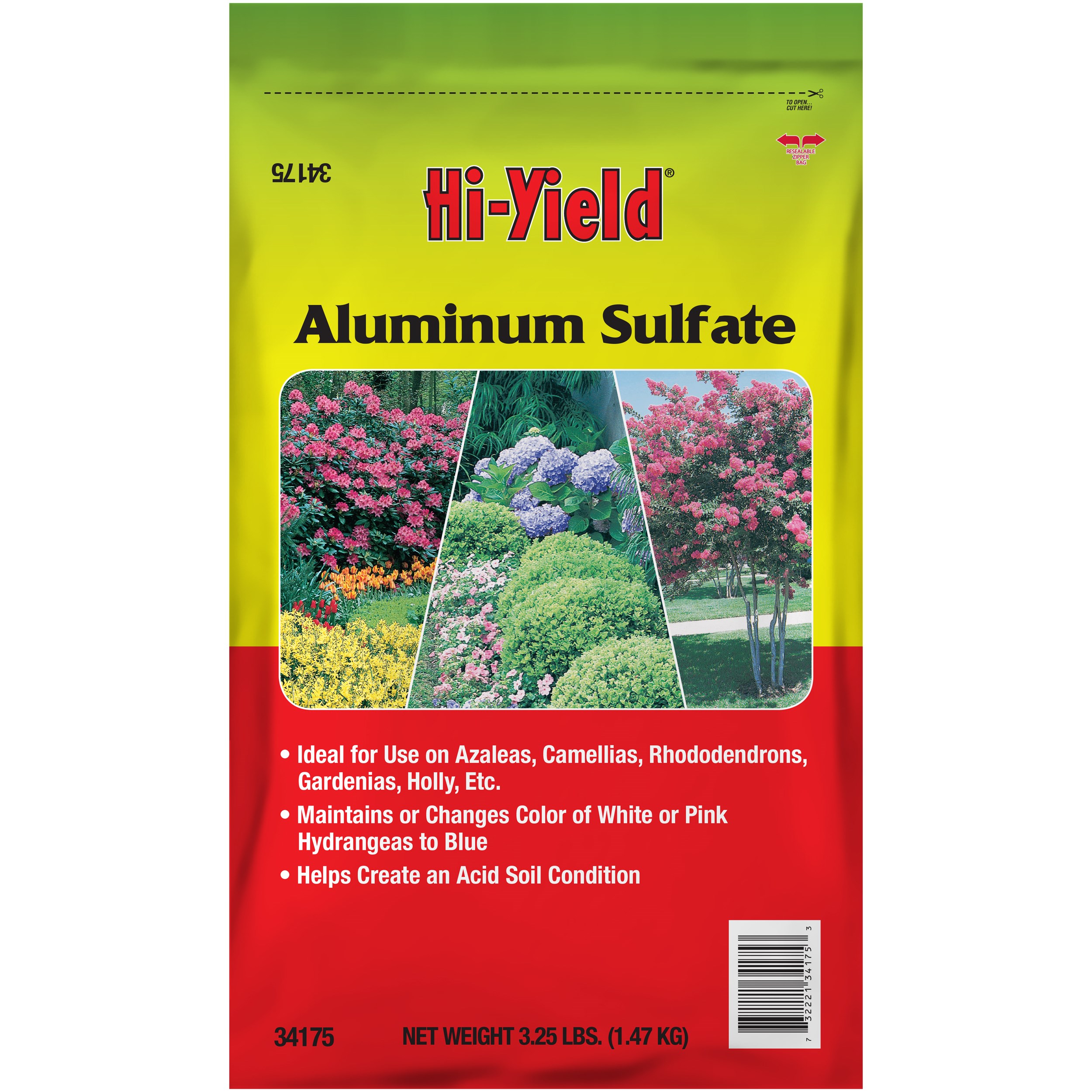 HiYield 3.25# Aluminum Sulfate — priced per each; minimum 12; multiples of 12