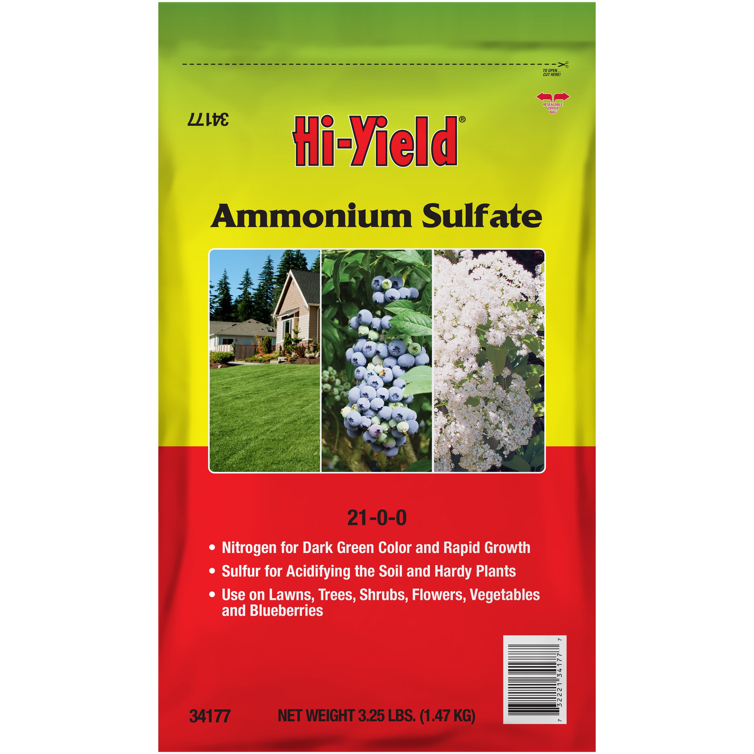 HiYield 3.25# Ammonium Sulfate — priced per each; minimum 12; multiples of 12