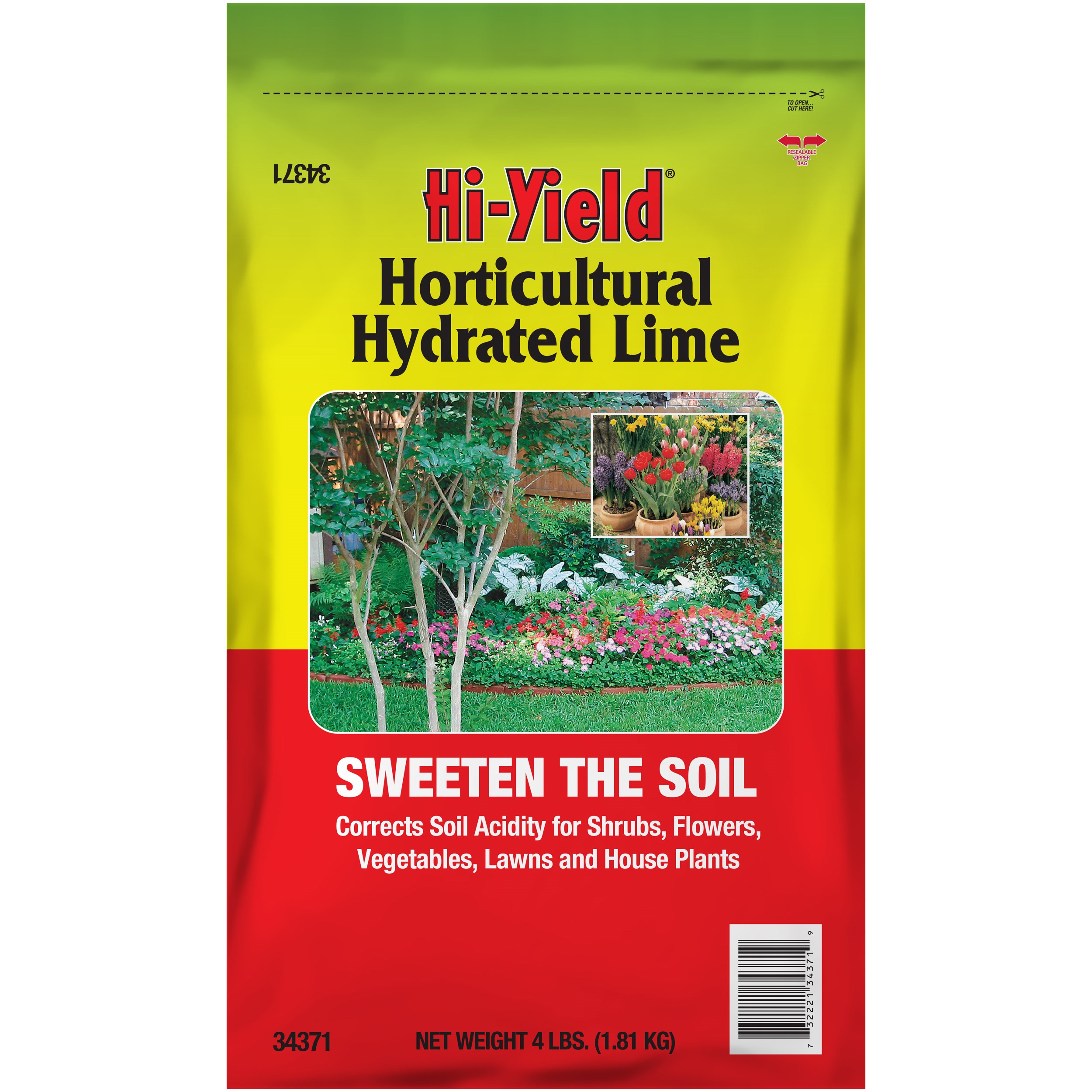 HiYield 4# Horticultural Hydrated Lime — priced per each; minimum 6; multiples of 6