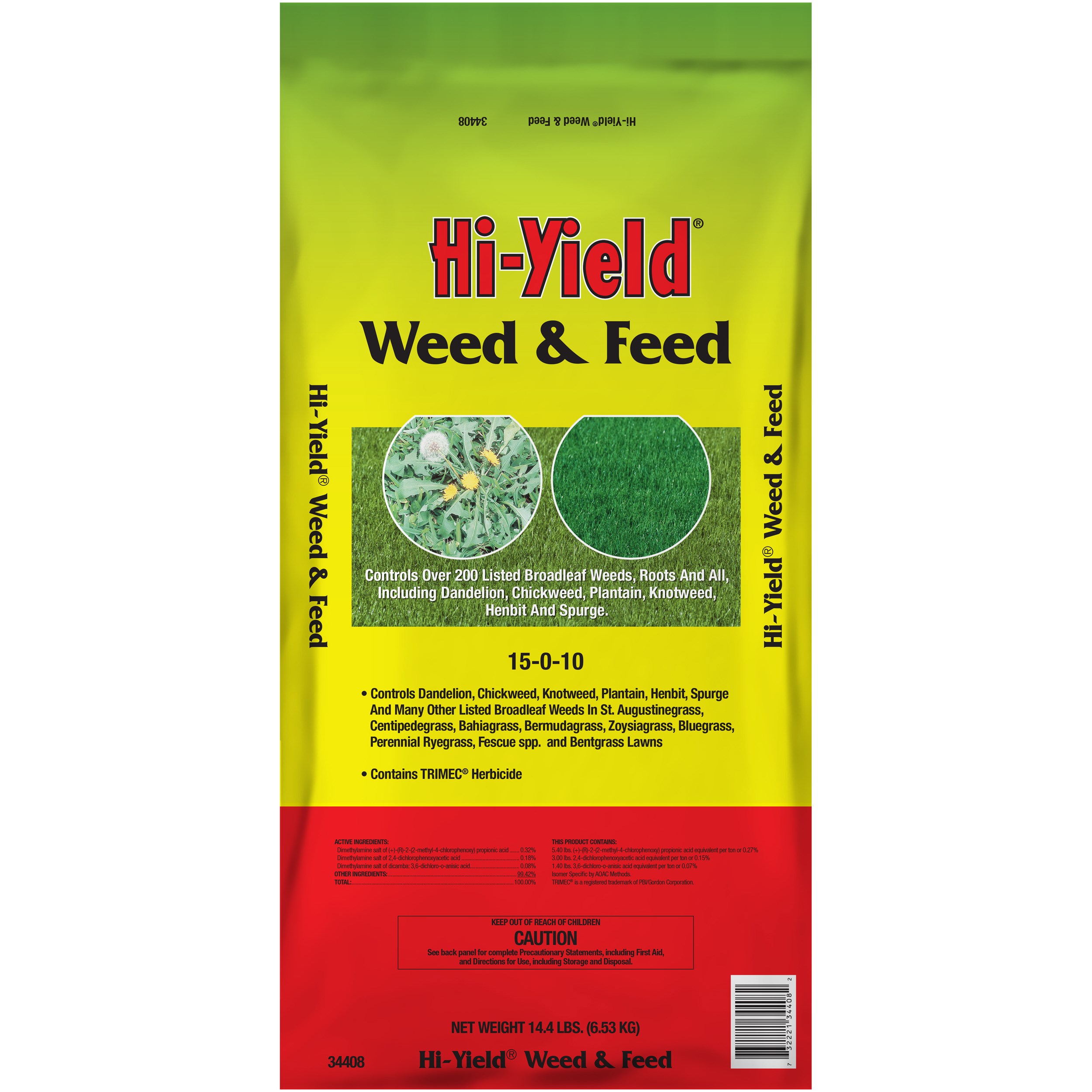 HiYield 14.4# Weed & Feed 15-0-10