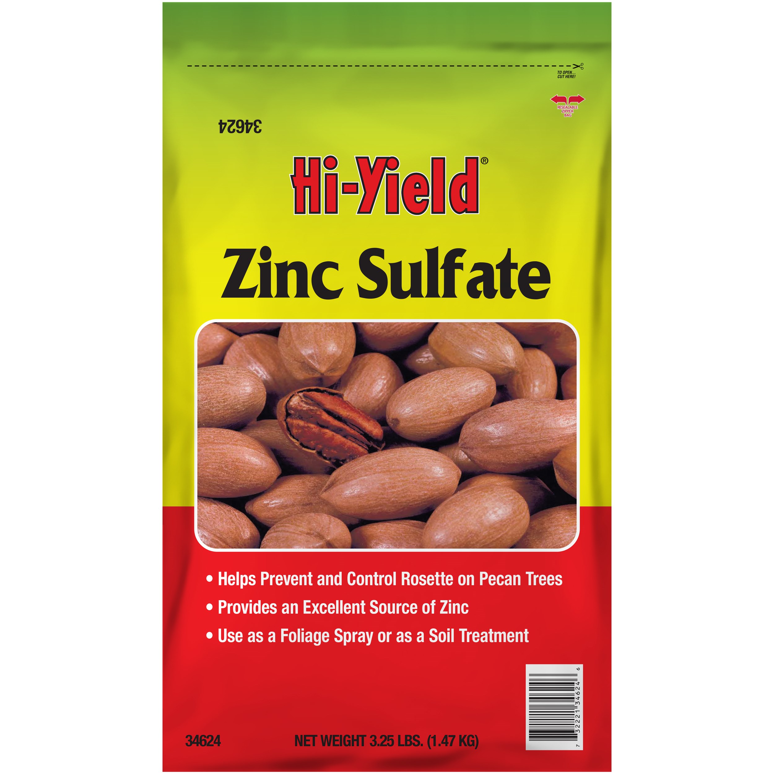 HiYield 3.25# Zinc Sulfate — priced per each; minimum 12; multiples of 12