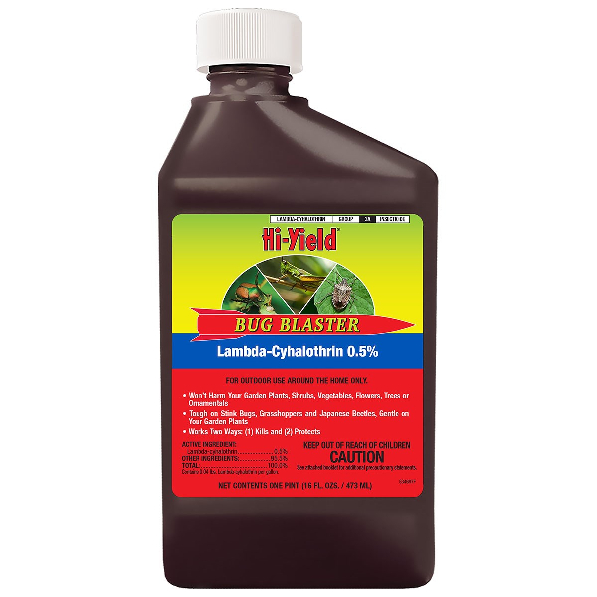 HiYield 16oz Bug Blaster Lambda Cy 0.5% Concentrate — priced per each; minimum 12; multiples of 12