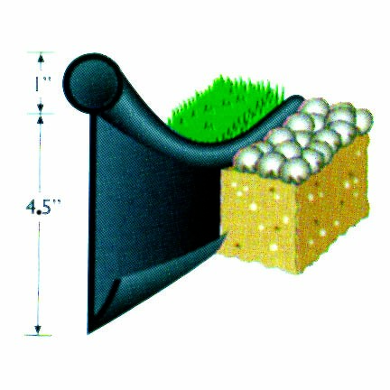 Valley View 5.5 Inch Black Diamond 20' Lawn Edging Divider Strip 7# — priced per each; minimum 5; multiples of 5