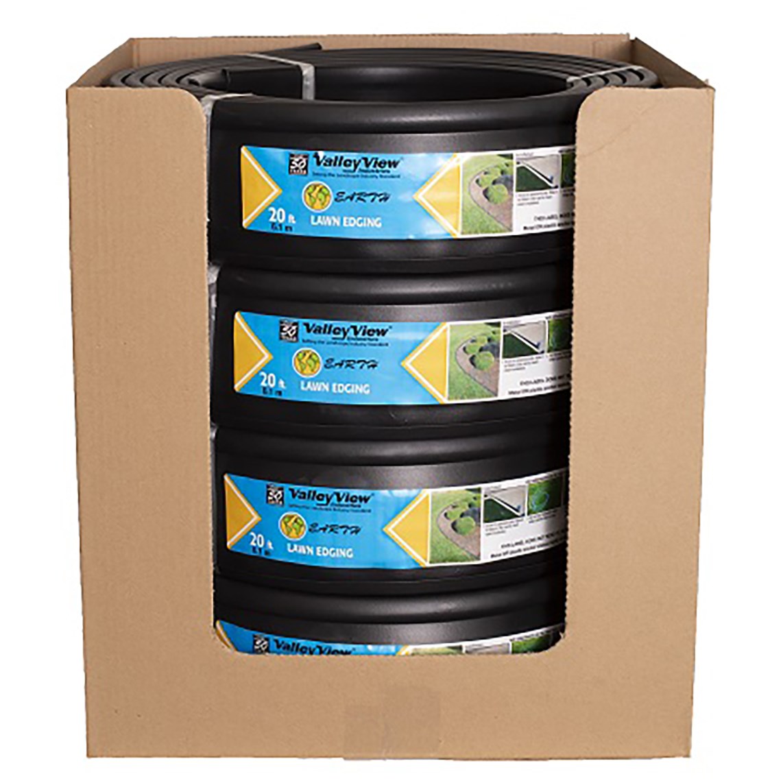 Valley View 20' Earth Lawn Edging Coiled — Single Unit