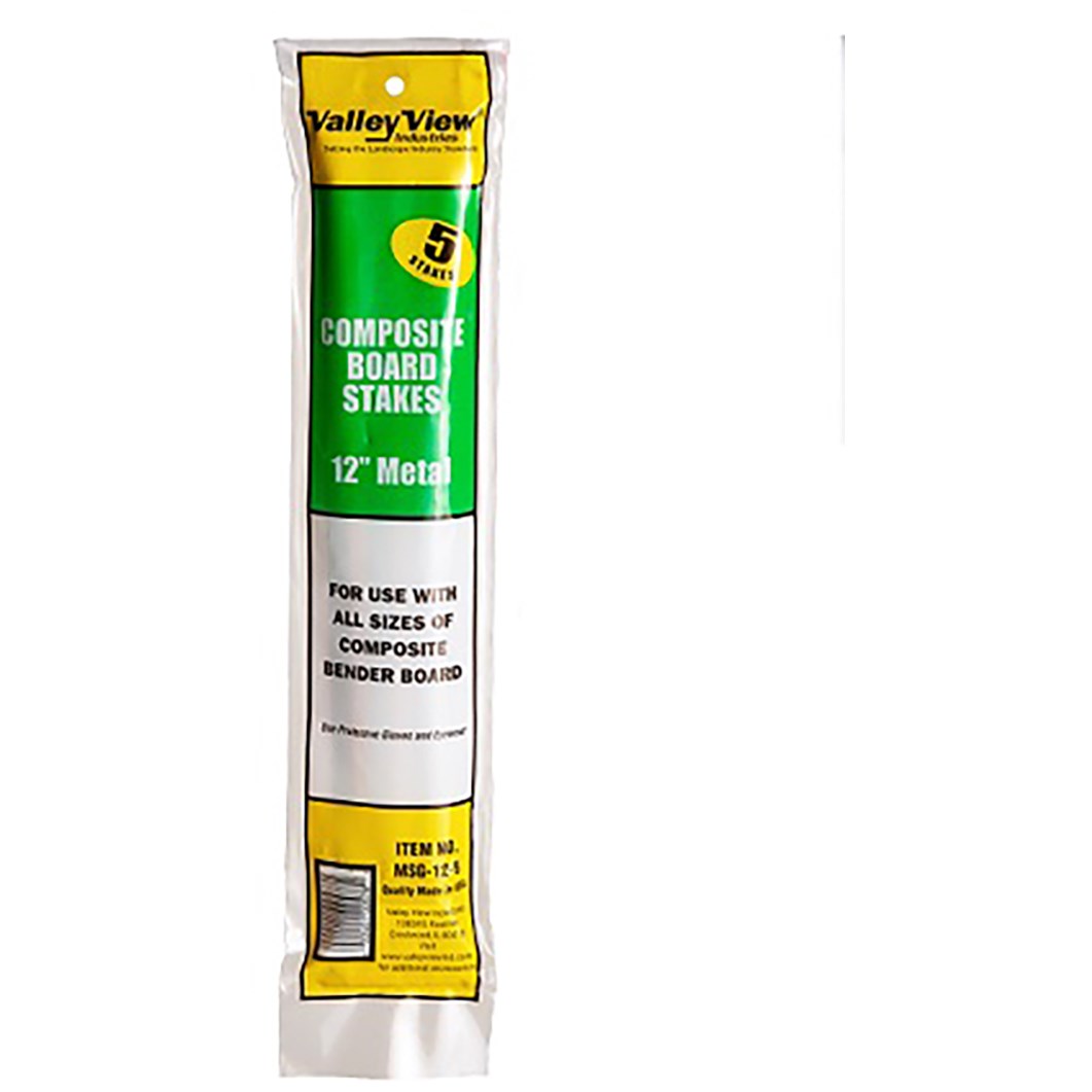 Valley View Metal Stake for Bender Board — priced per each; minimum 20; multiples of 20